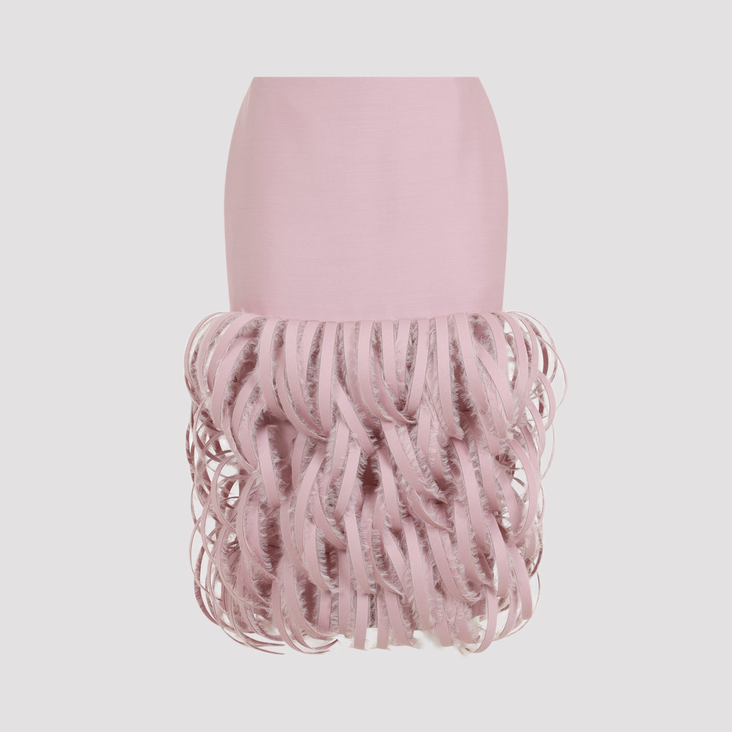 Balenciaga Fluffy Feather Pencil Skirt