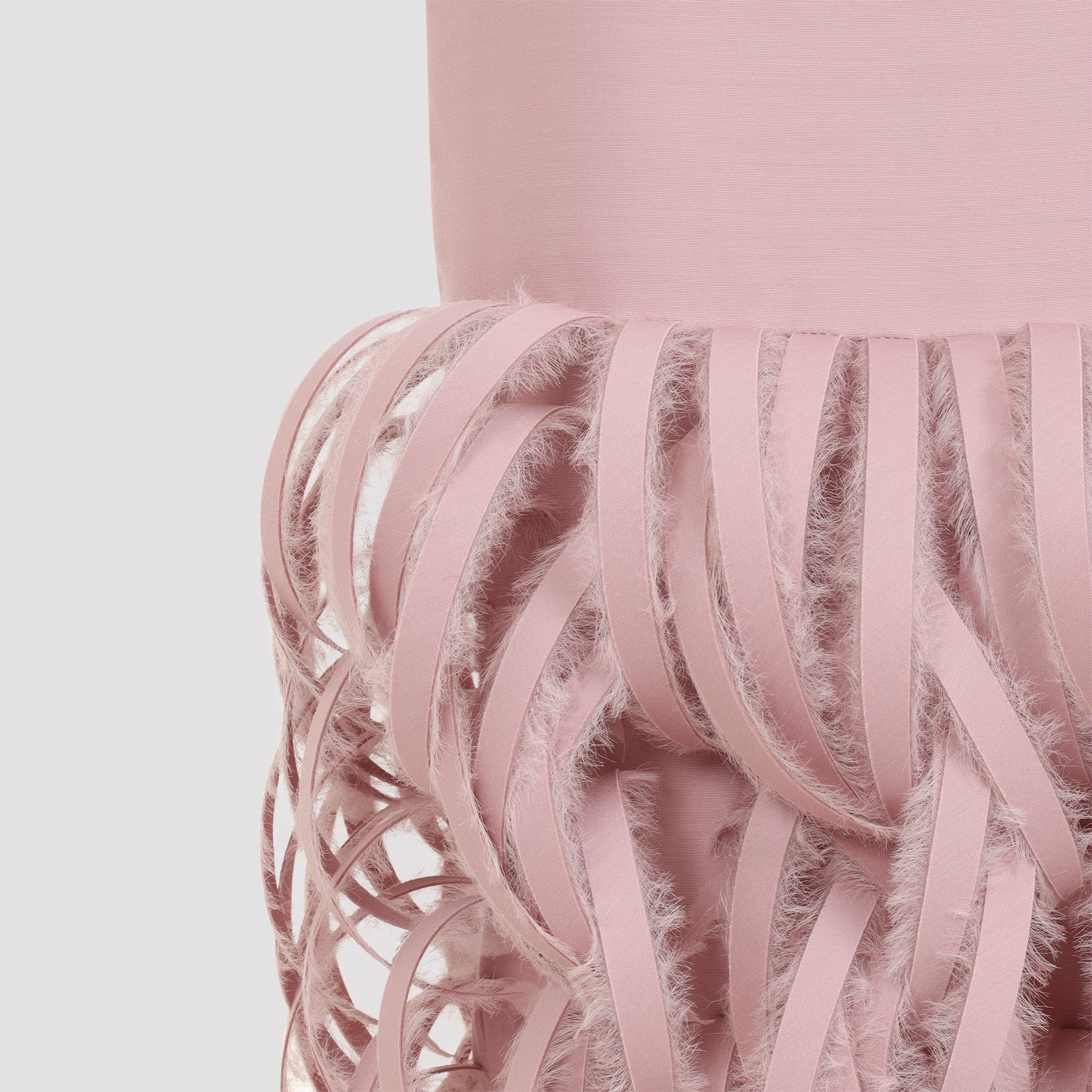 Balenciaga Fluffy Feather Pencil Skirt