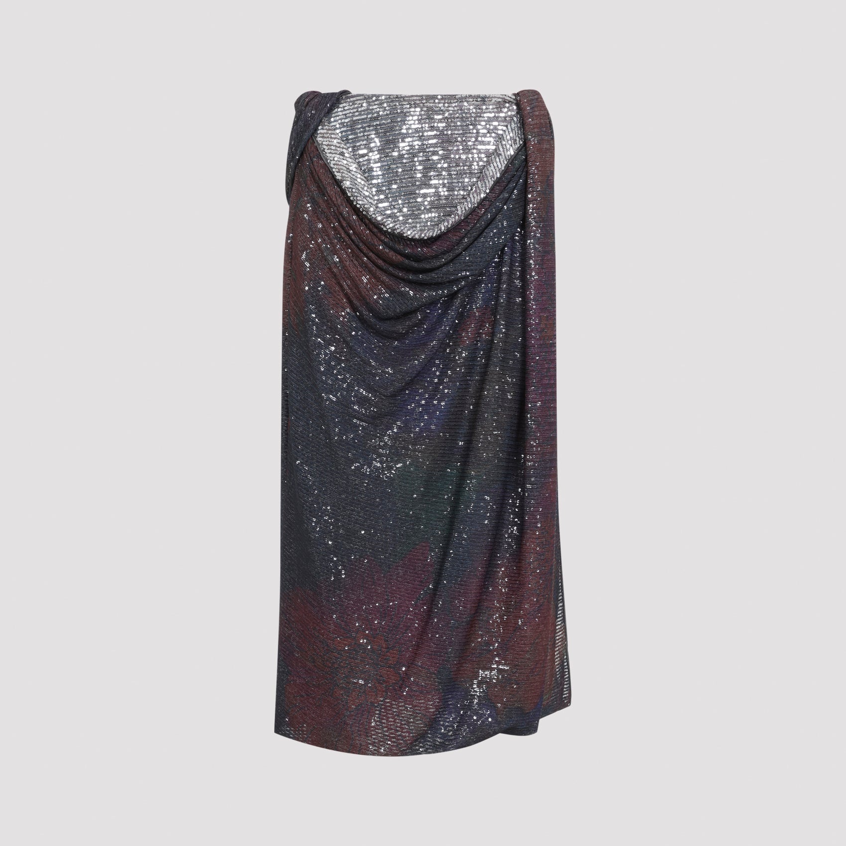 Maison Margiela Sequins Draped Maxi Skirt