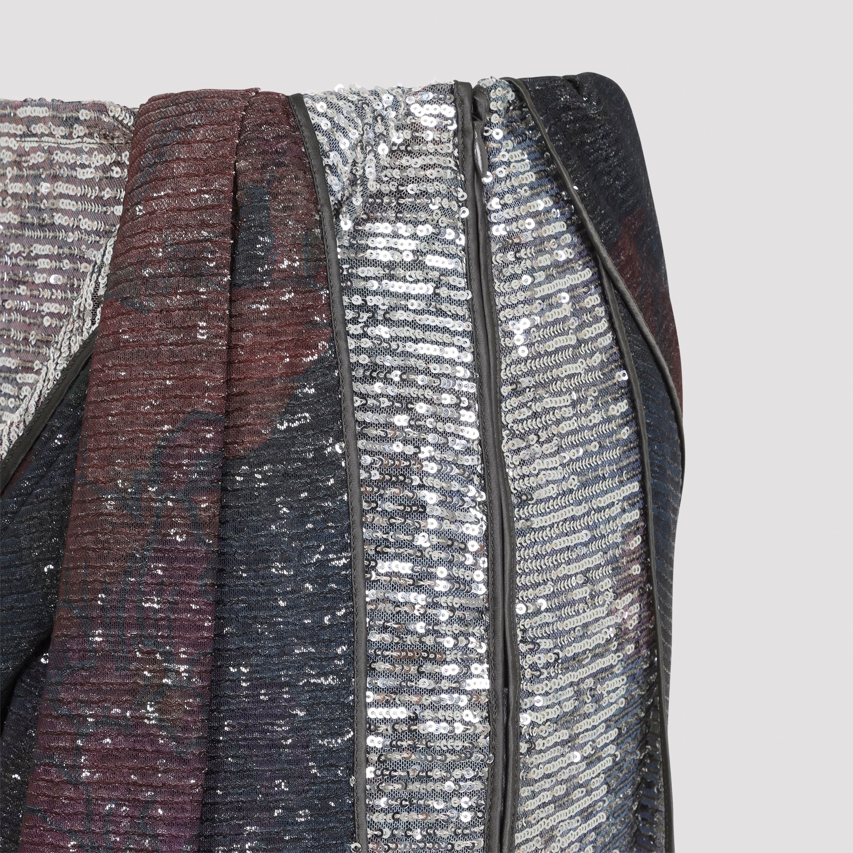 Maison Margiela Sequins Draped Maxi Skirt