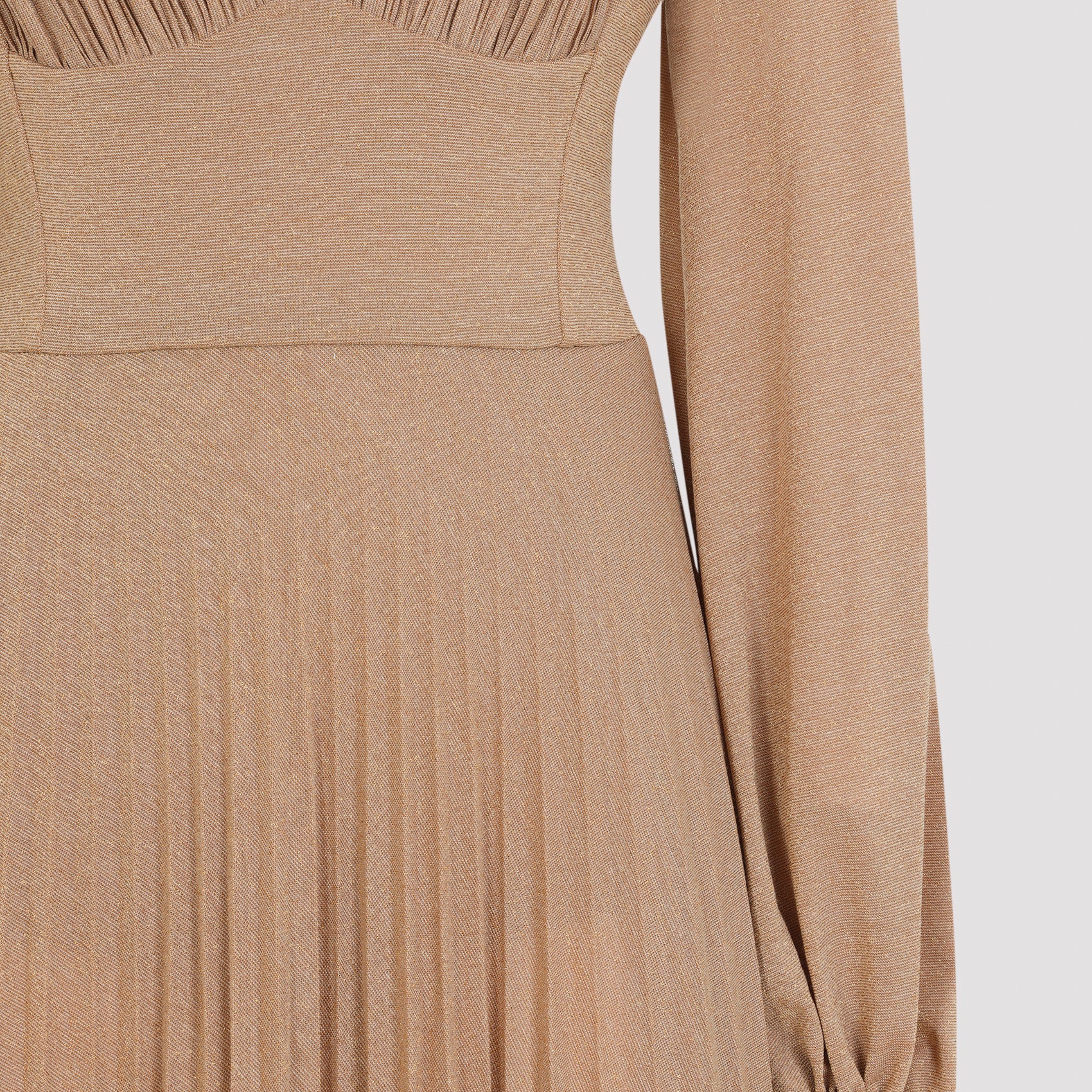 Elisabetta Franchi Long Jersey Lurex Dress