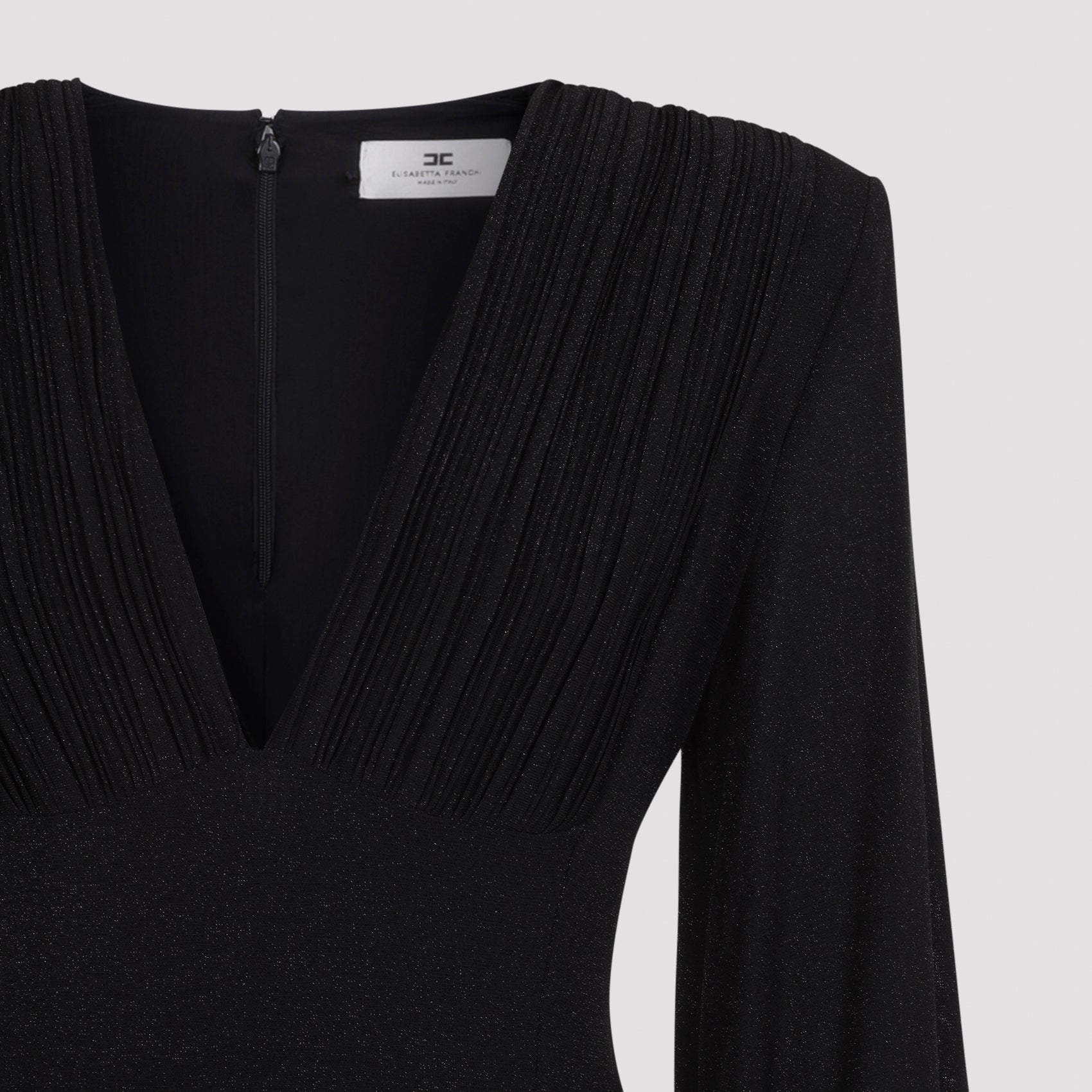 Elisabetta Franchi Long Jersey Lurex Dress