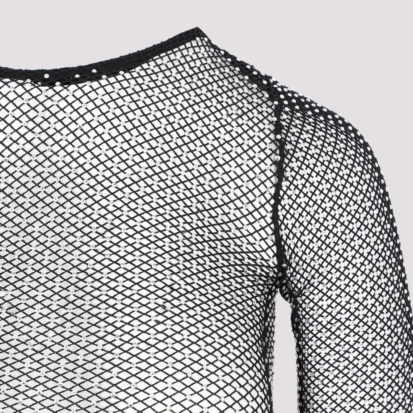 Balenciaga Crystal Mesh Mini Top