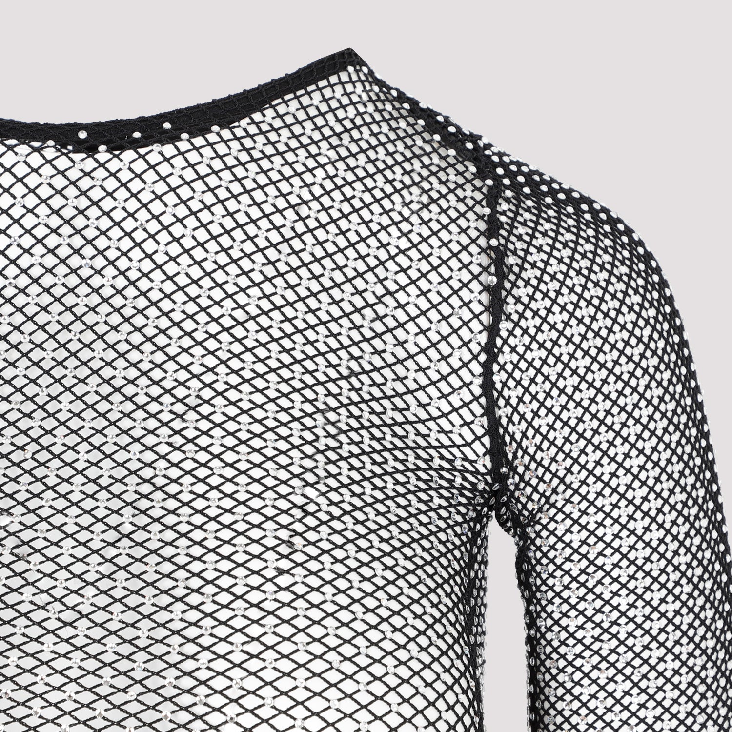 Balenciaga Crystal Mesh Mini Top