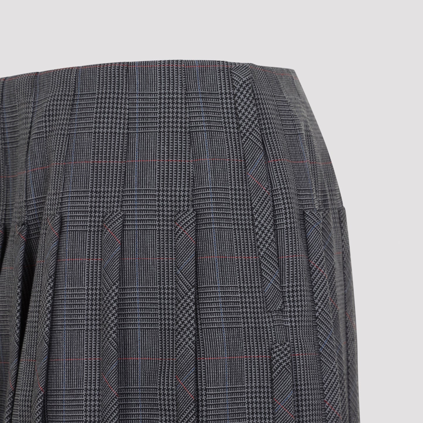 Thom Browne Low Rise Mini Narrow Pleated Skirt
