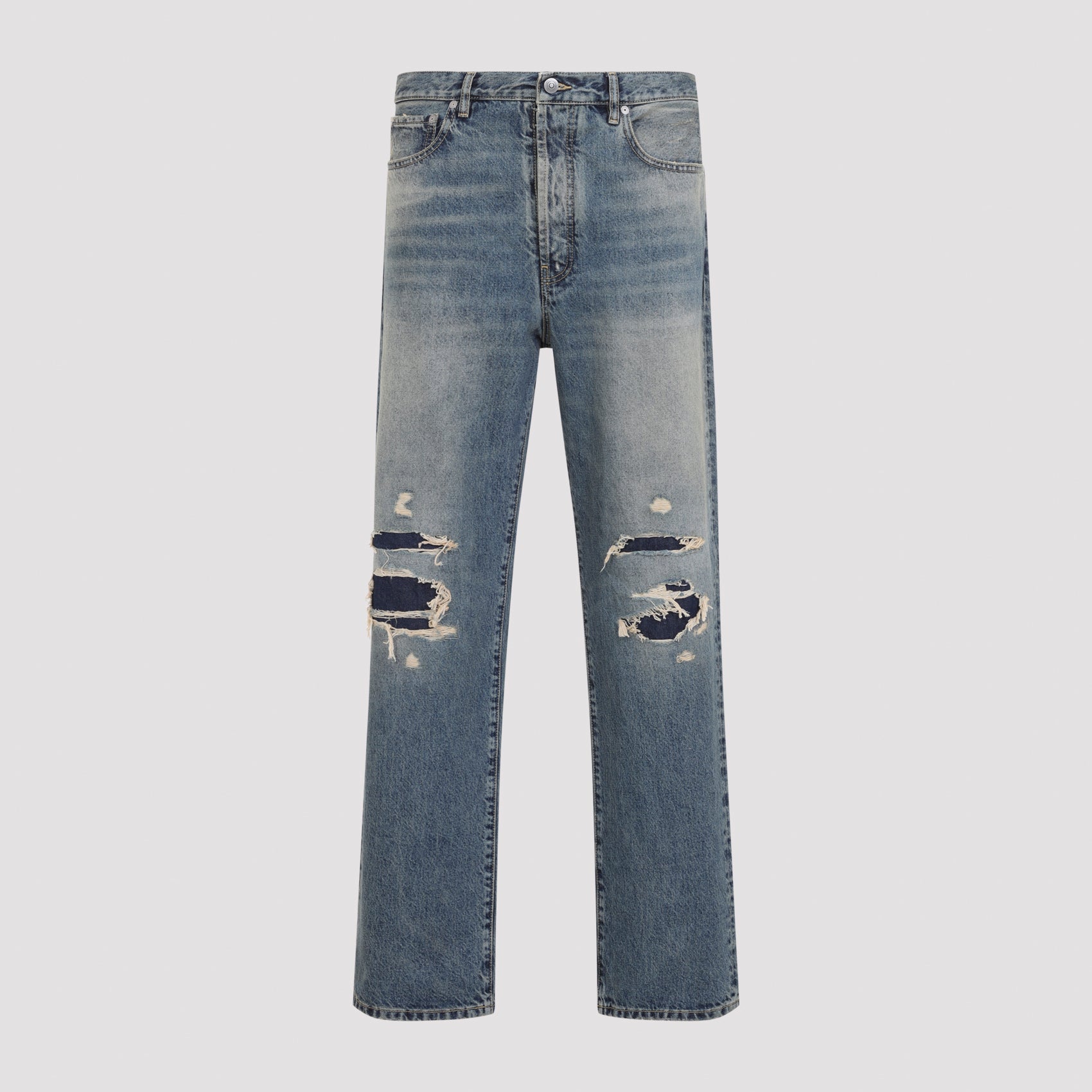 Maison Margiela Distresses Denim Trousers