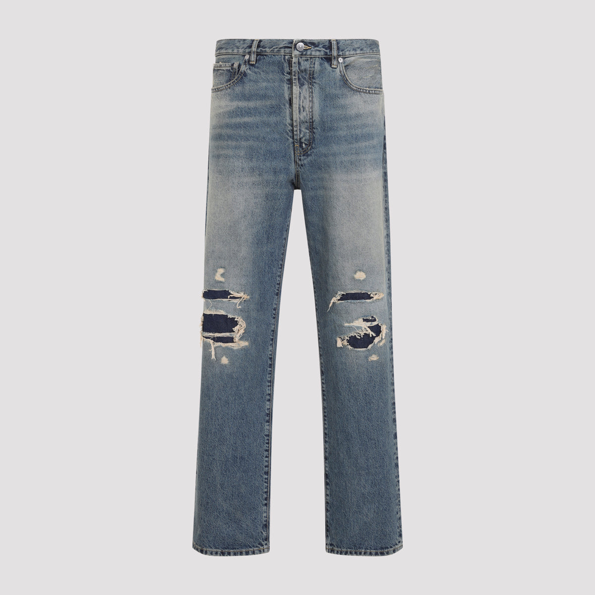 Maison Margiela Distresses Denim Trousers