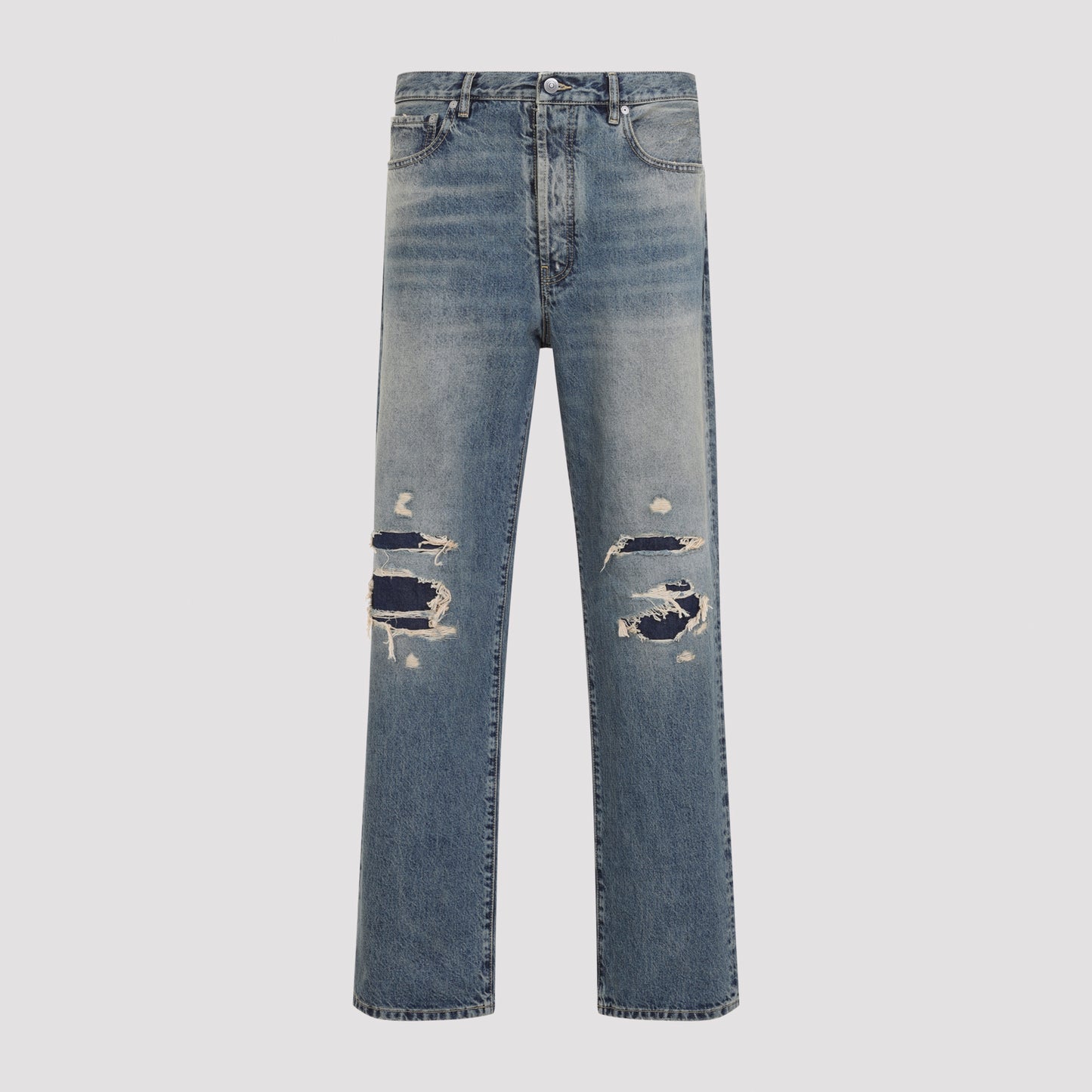 Maison Margiela Distresses Denim Trousers