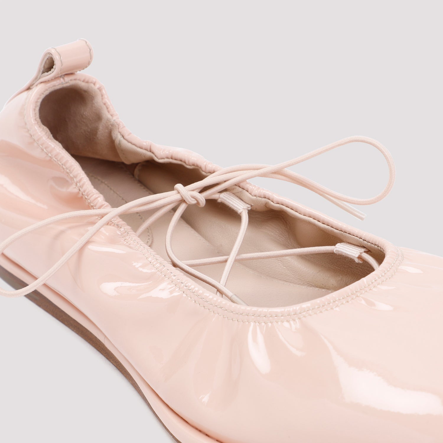 Simone Rocha Heart Toe Lace-Up Ballerina