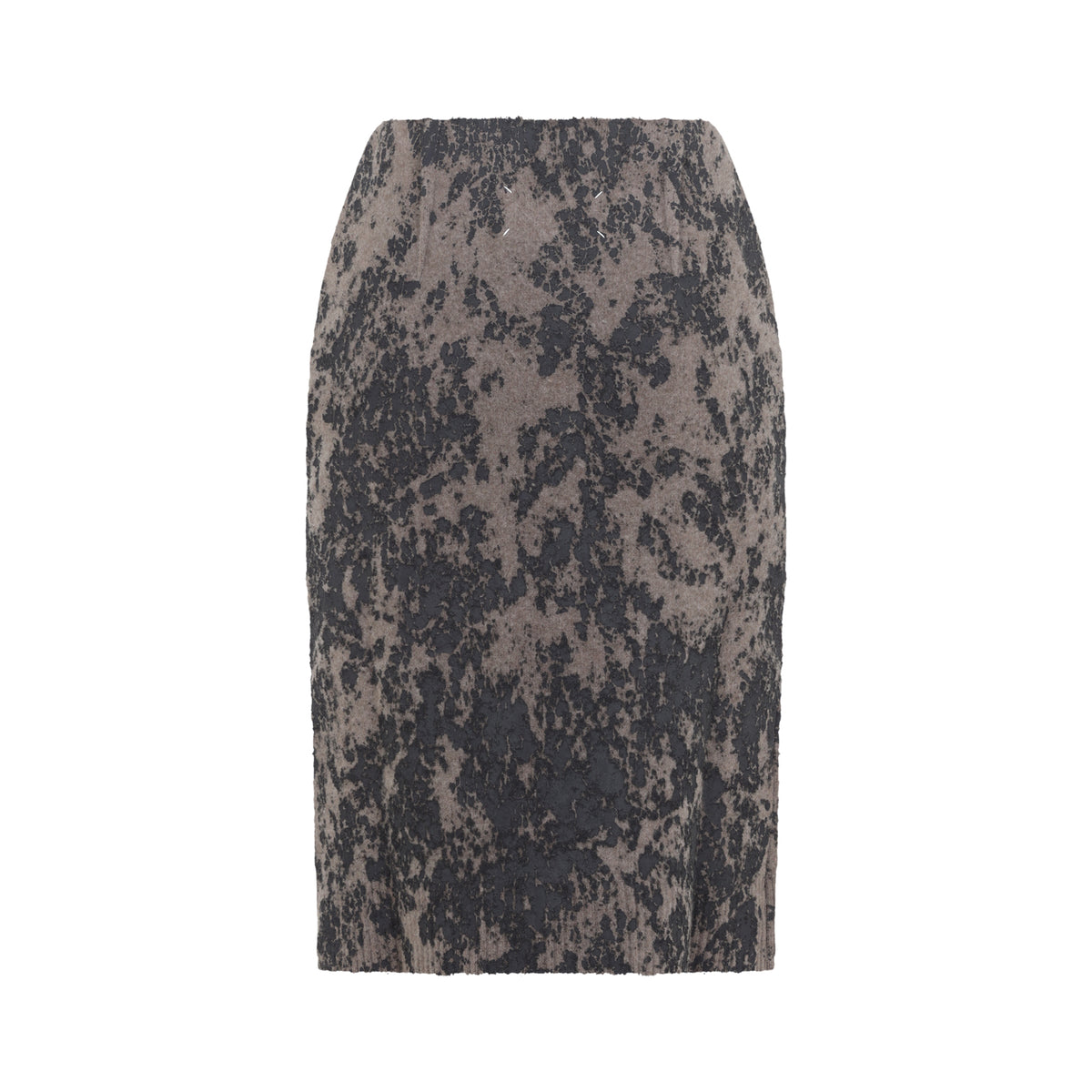 Maison Margiela Argyle Knitwear Midi Skirt