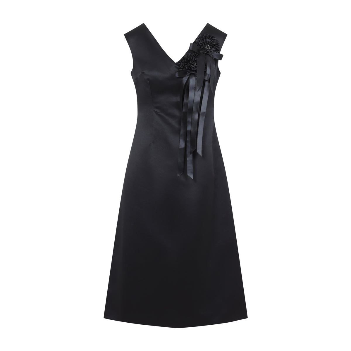 Simone Rocha Ribbon Rosette Portrait Dress