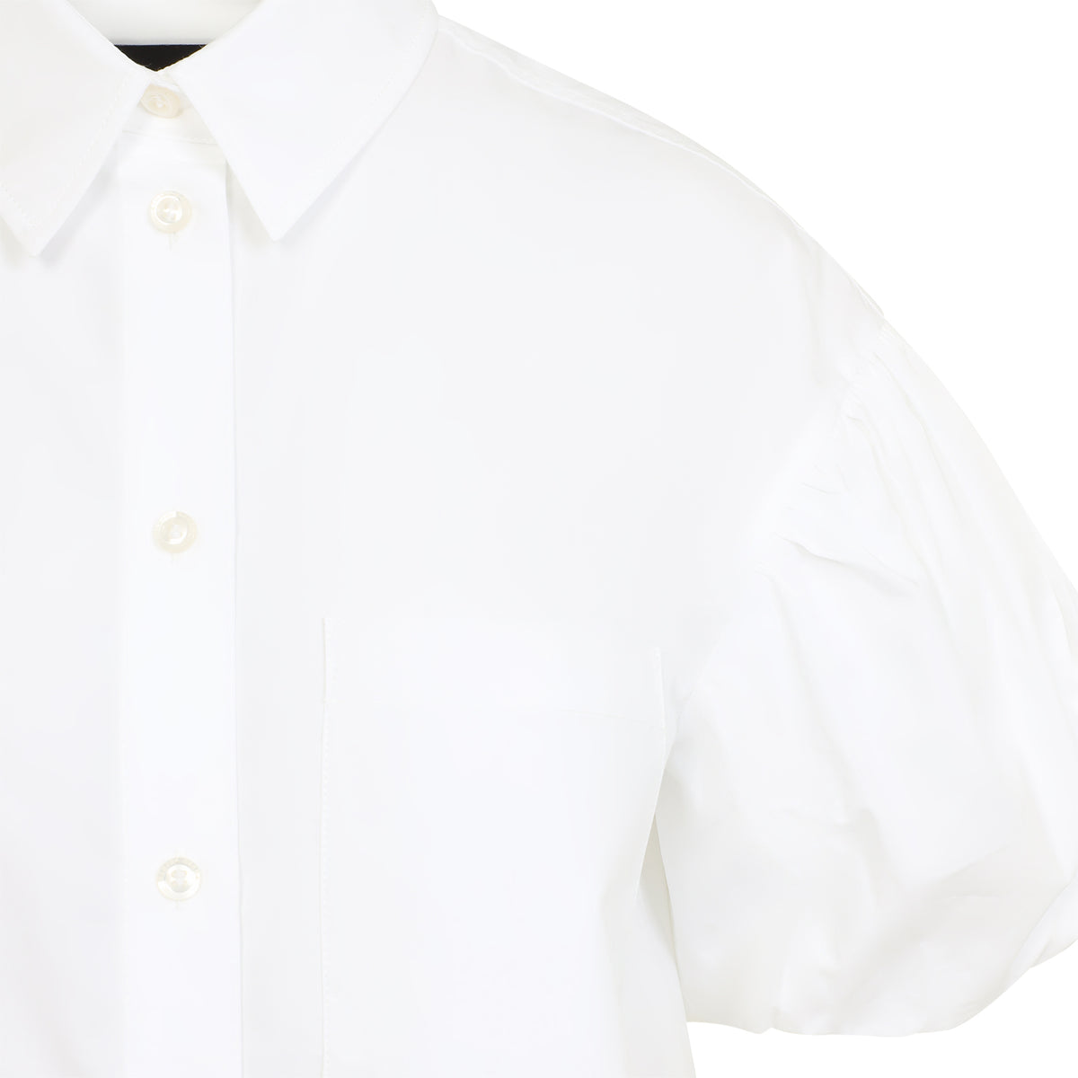 Simone Rocha Cropped Puff Sleeve Lace T-Shirt