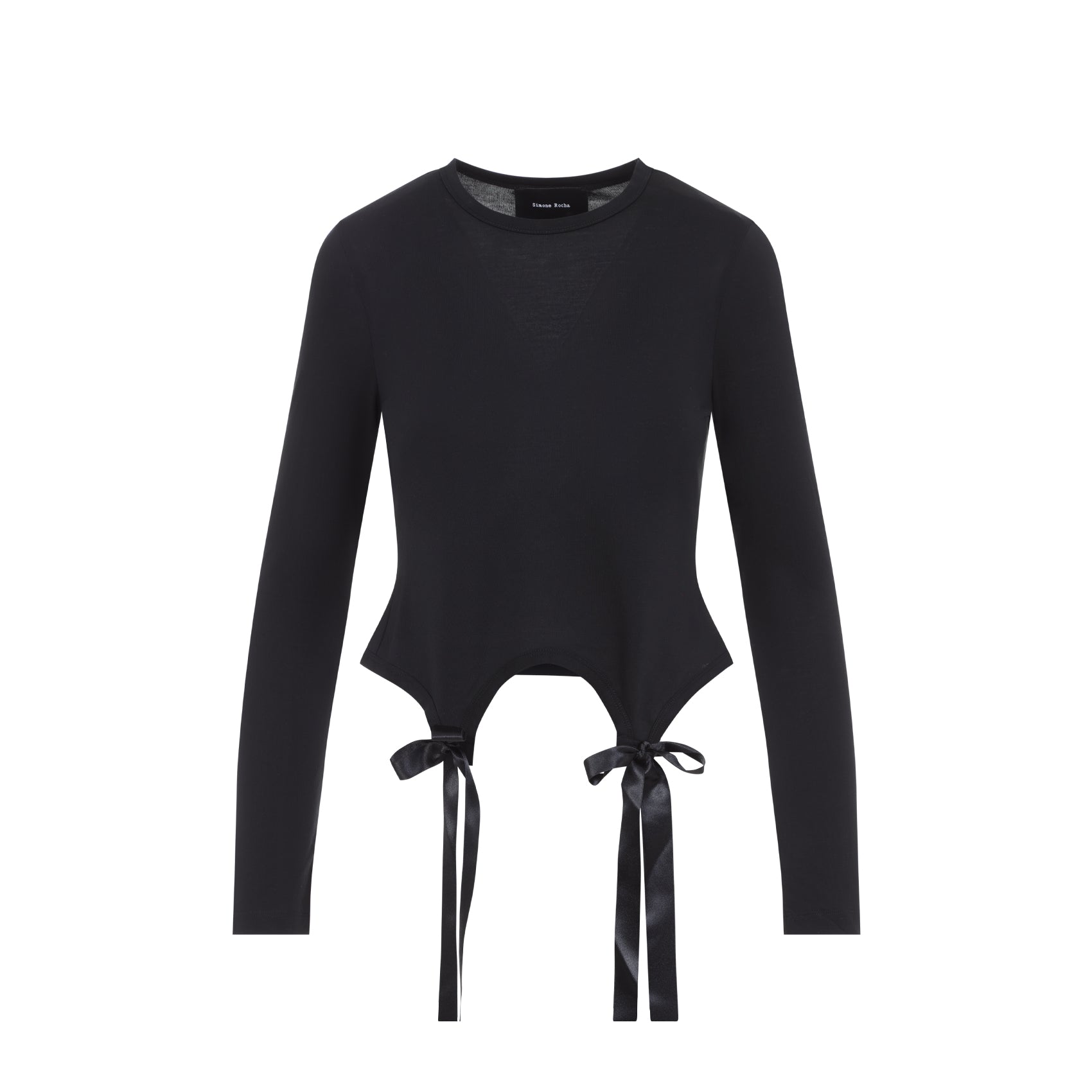 Simone Rocha Bow Tail Easy Ls T-Shirt
