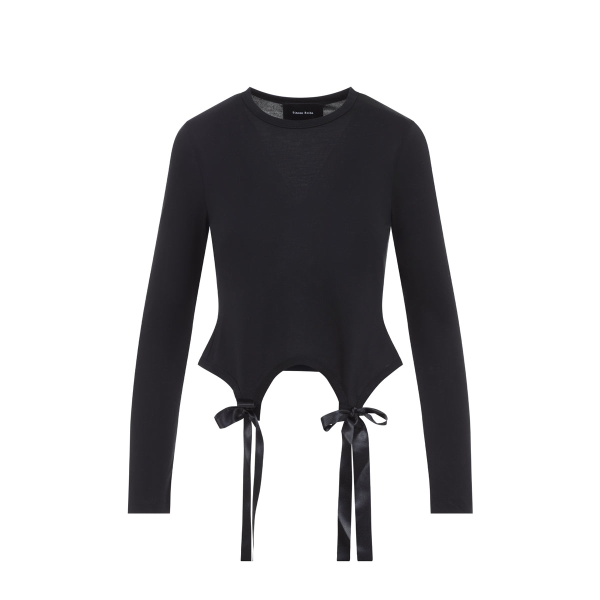 Simone Rocha Bow Tail Easy Ls T-Shirt