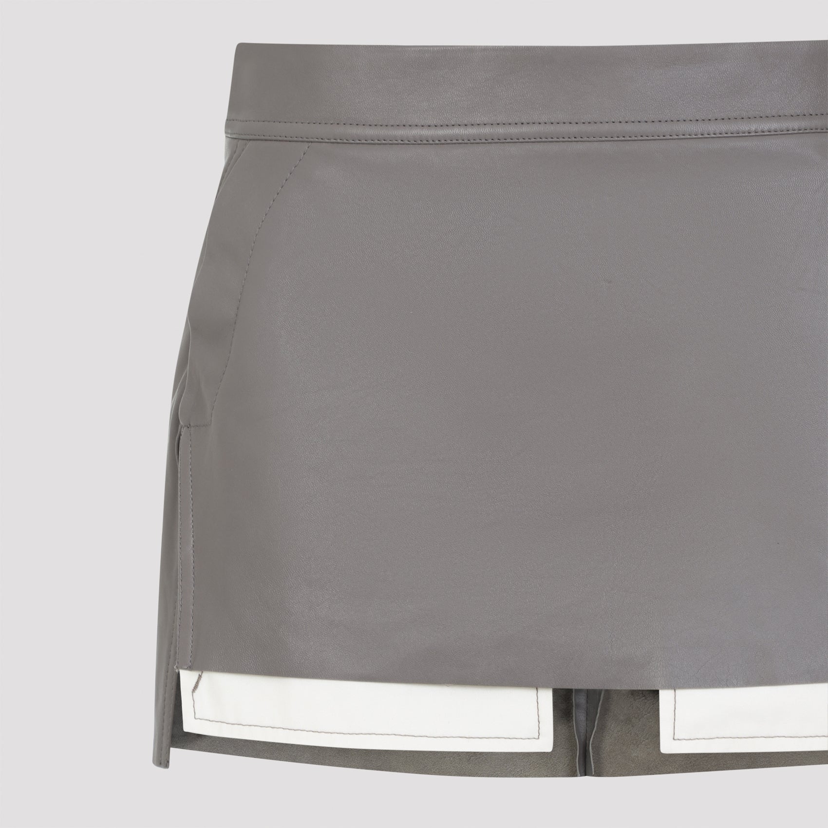 Rick Owens Fog Cutoff Mini Skirt
