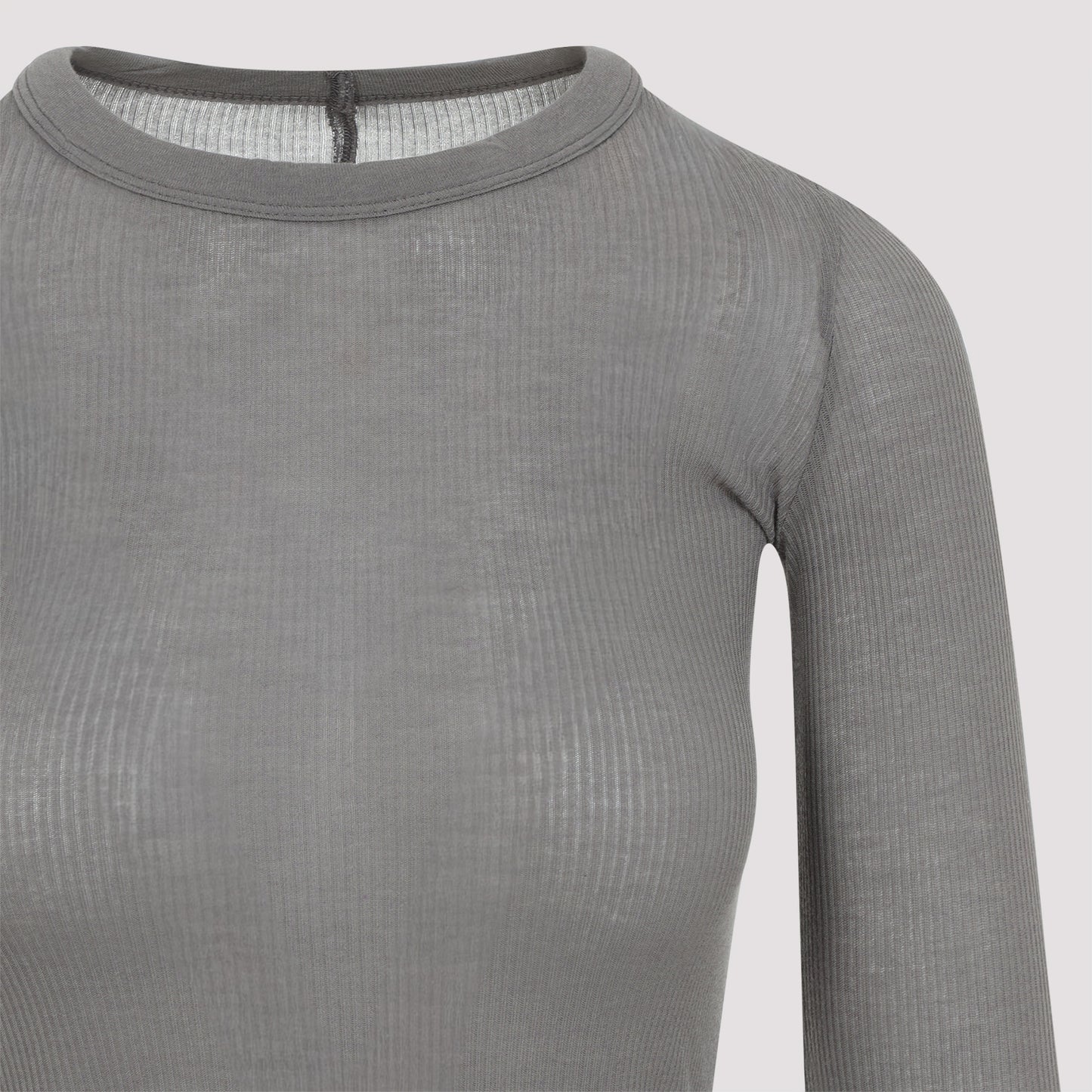 Rick Owens Cropped Rib LS T-shirt