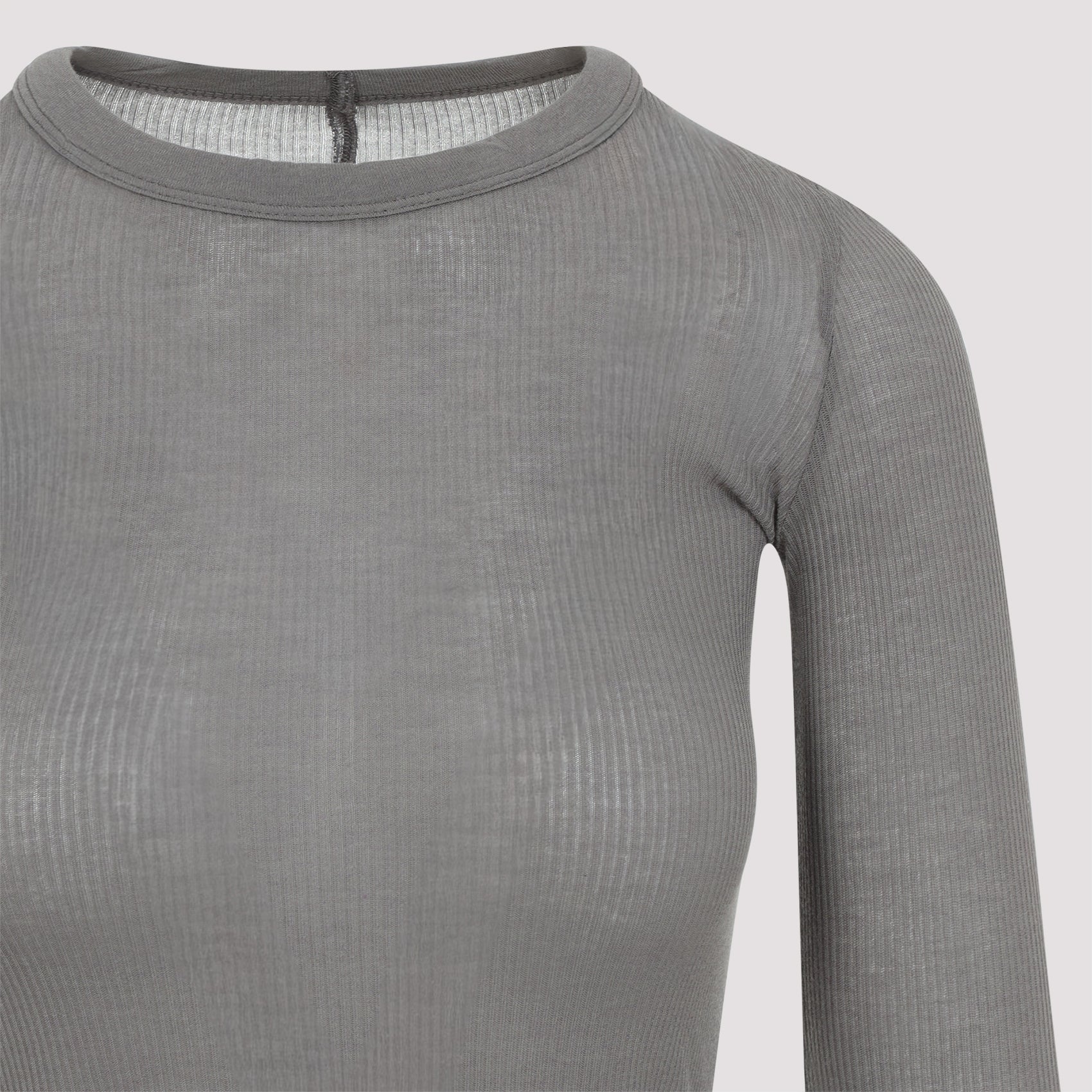 Rick Owens Cropped Rib LS T-shirt