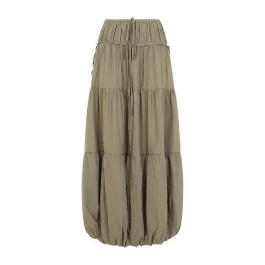 CO Soft Gathered Bubble Midi Skirt