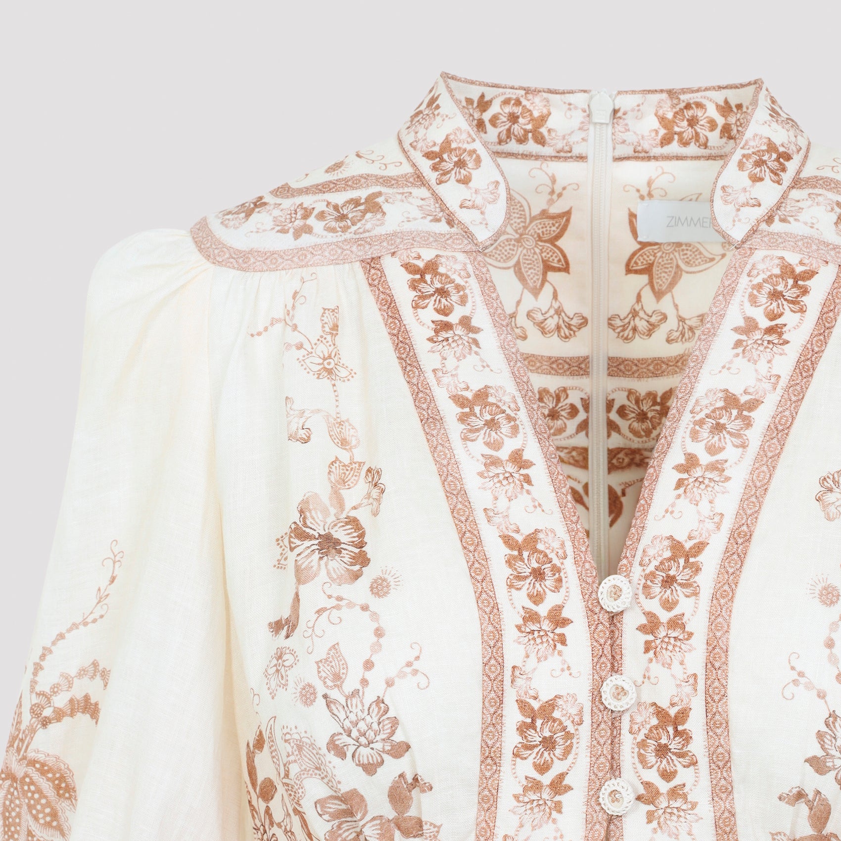 Zimmermann Indra Plunge Midi Dress