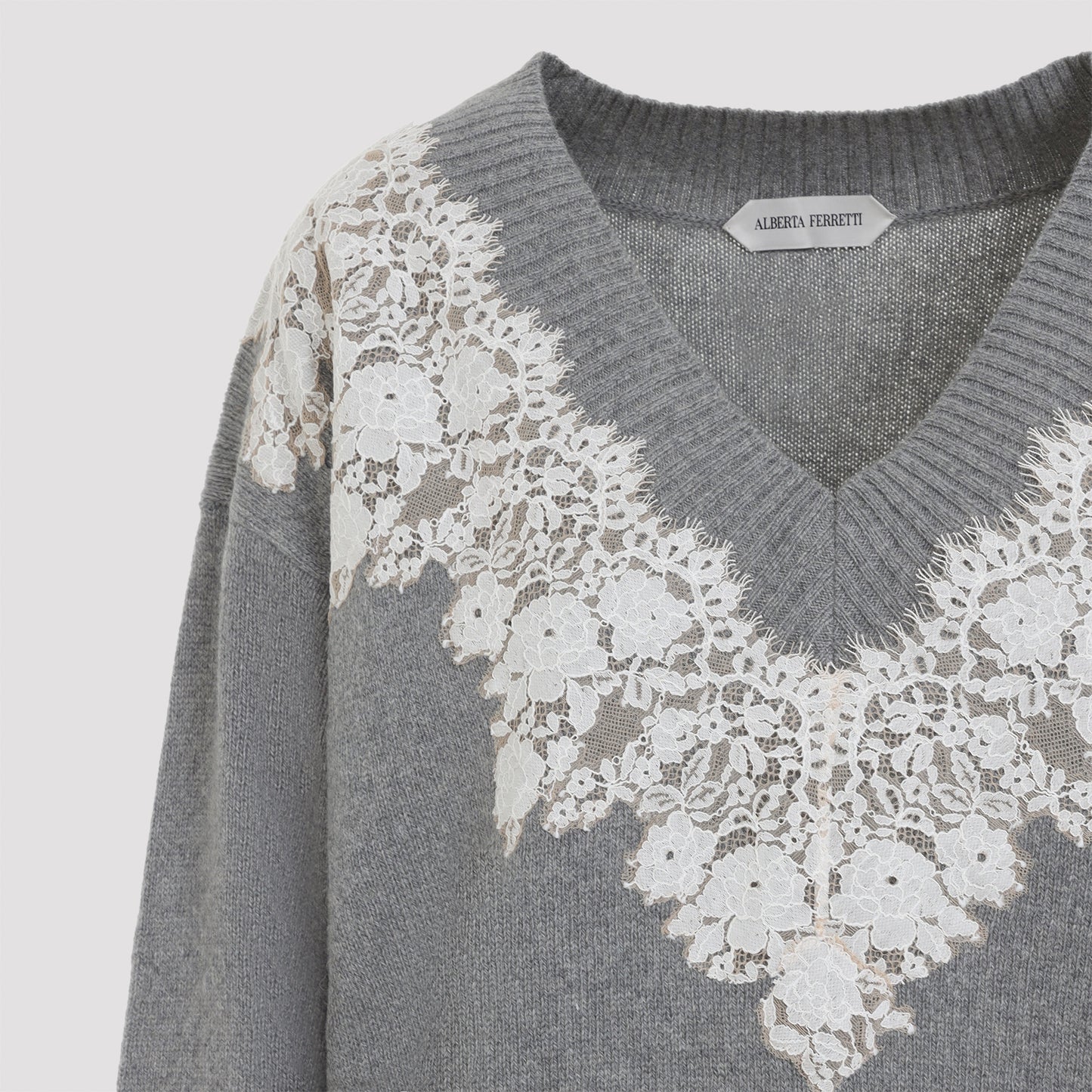 Alberta Ferretti V Neck Sweater