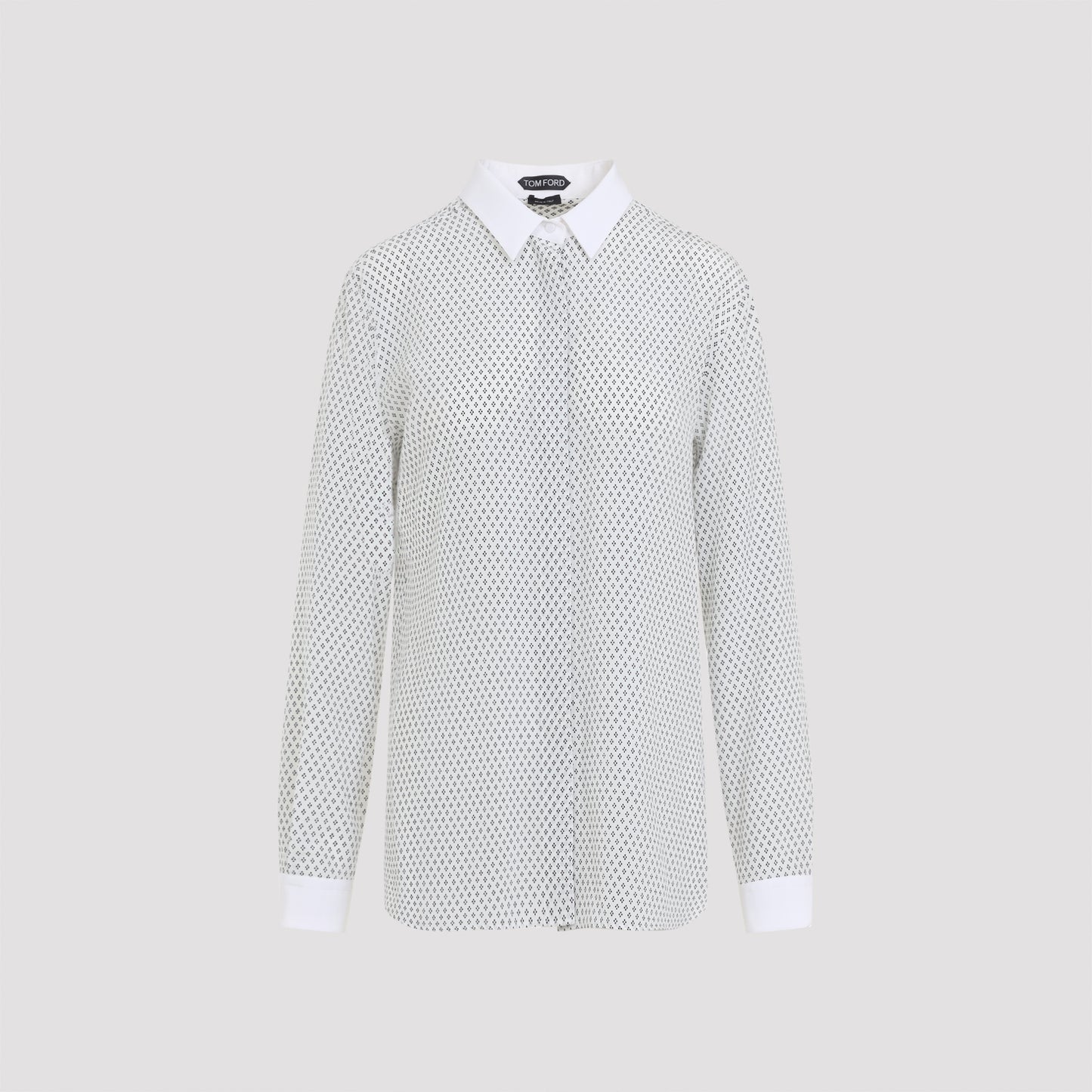Tom Ford Multi Argyle Printed Silk Shirt