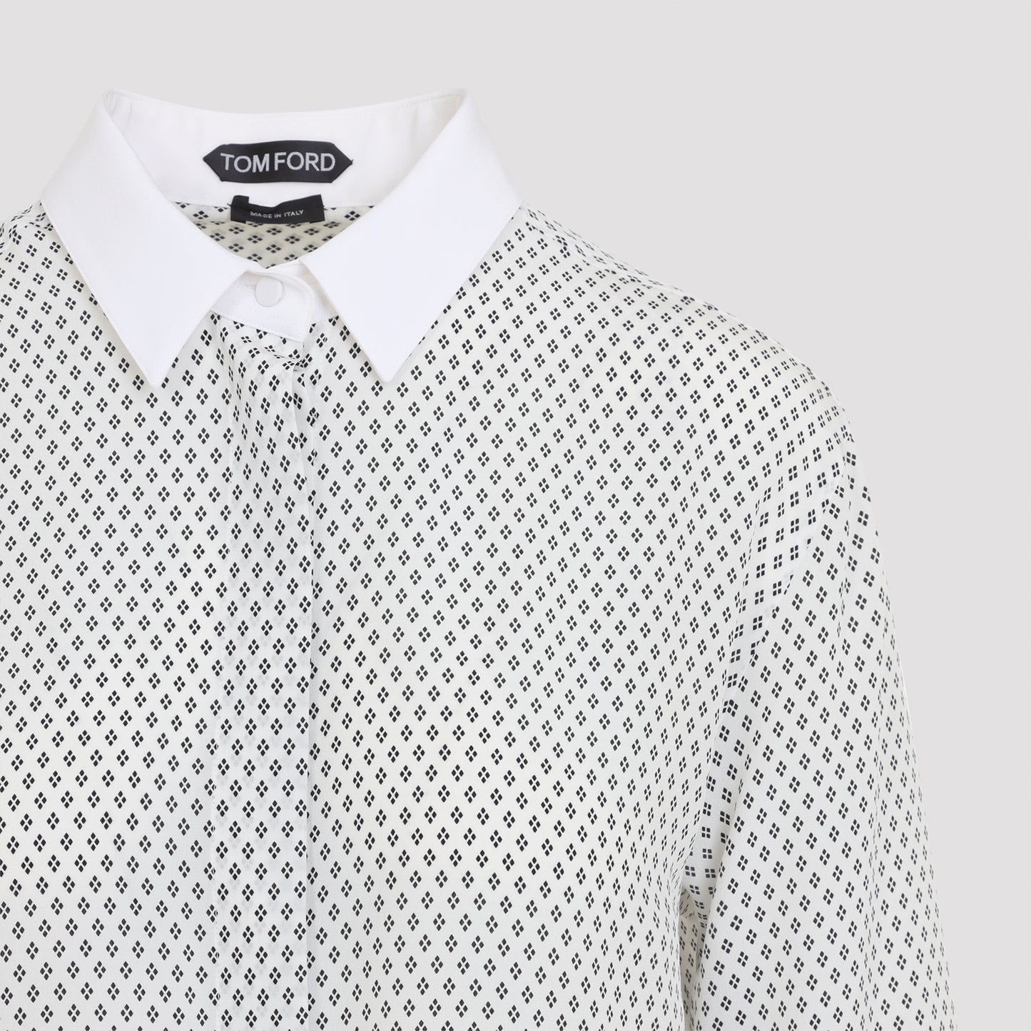 Tom Ford Multi Argyle Printed Silk Shirt