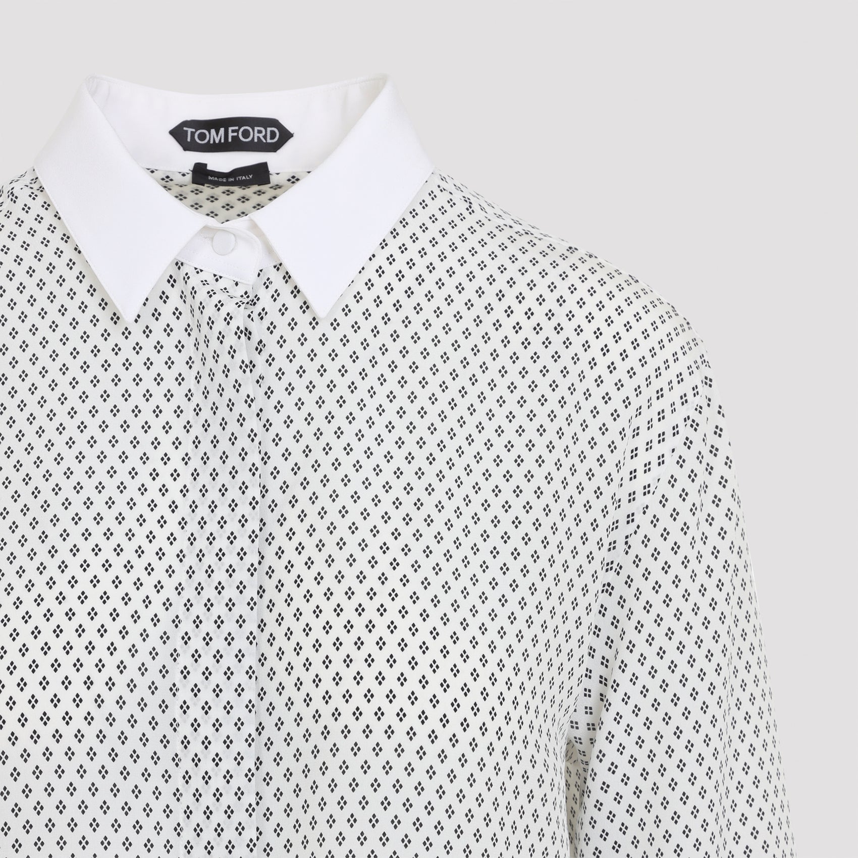 Tom Ford Multi Argyle Printed Silk Shirt
