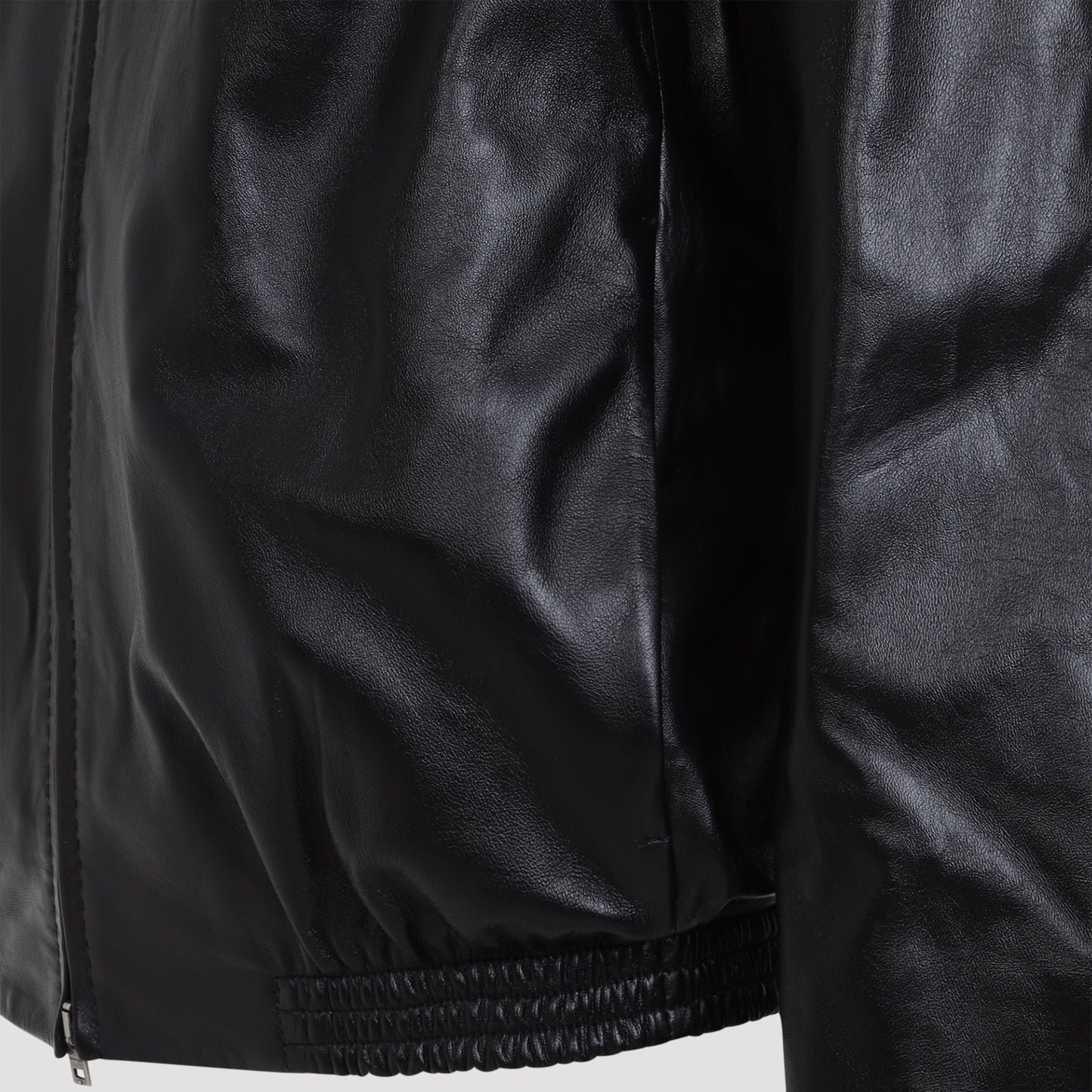 Acne Studios Leather Bomber Jacket