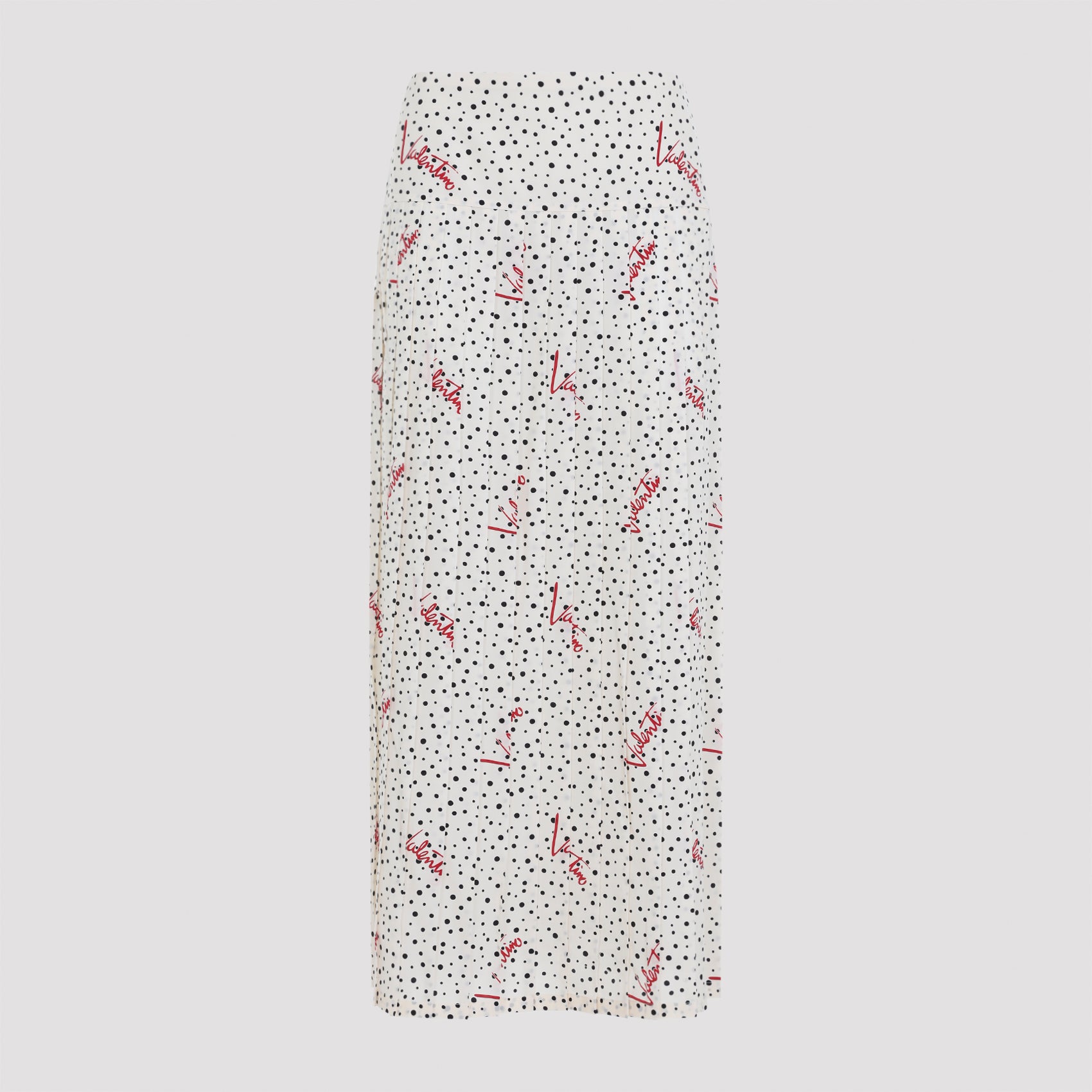 Valentino Plisse Bollicine Midi Skirt