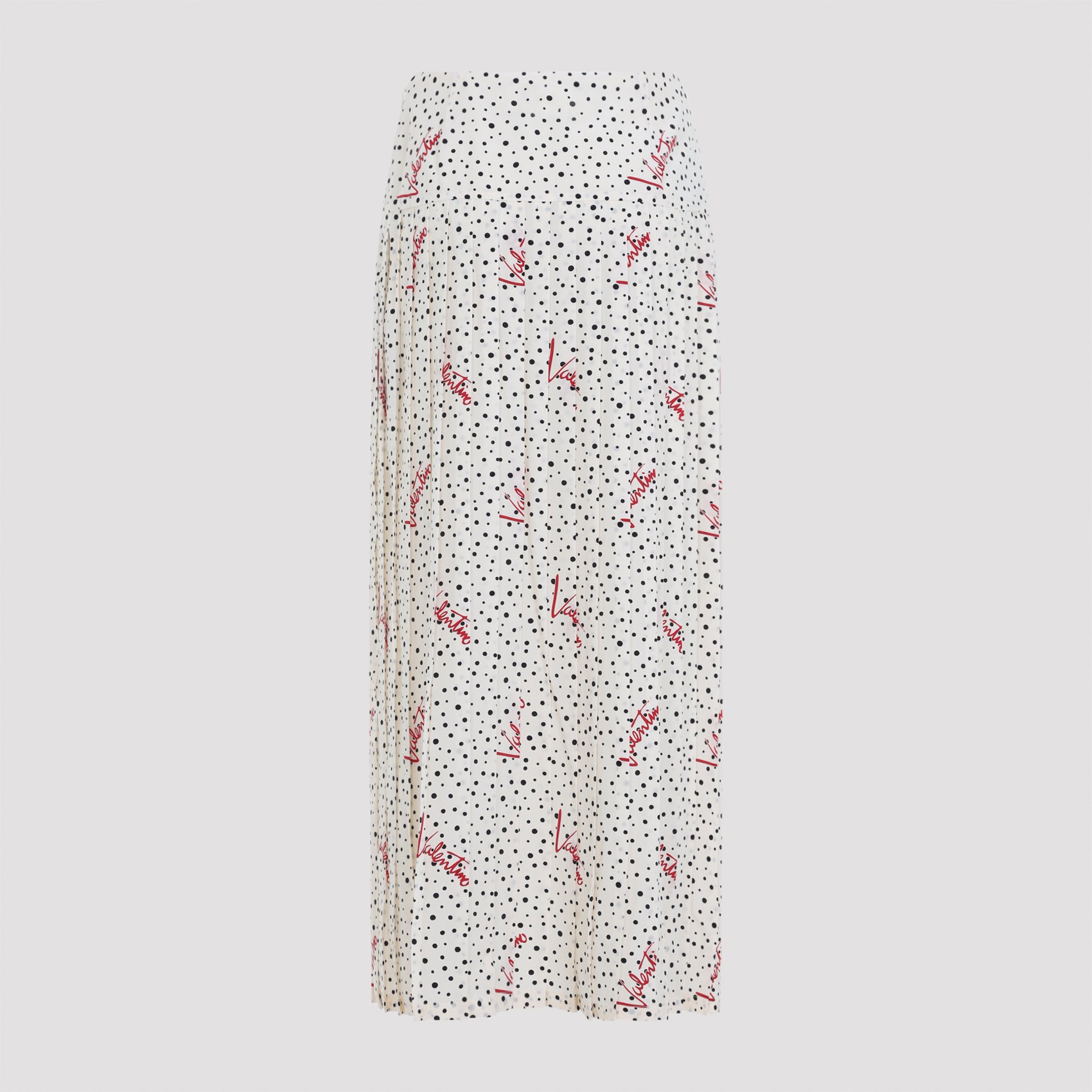 Valentino Plisse Bollicine Midi Skirt