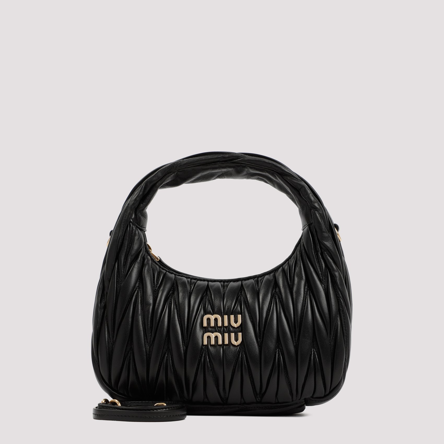 Miu Miu Wander matelassé hobo bag