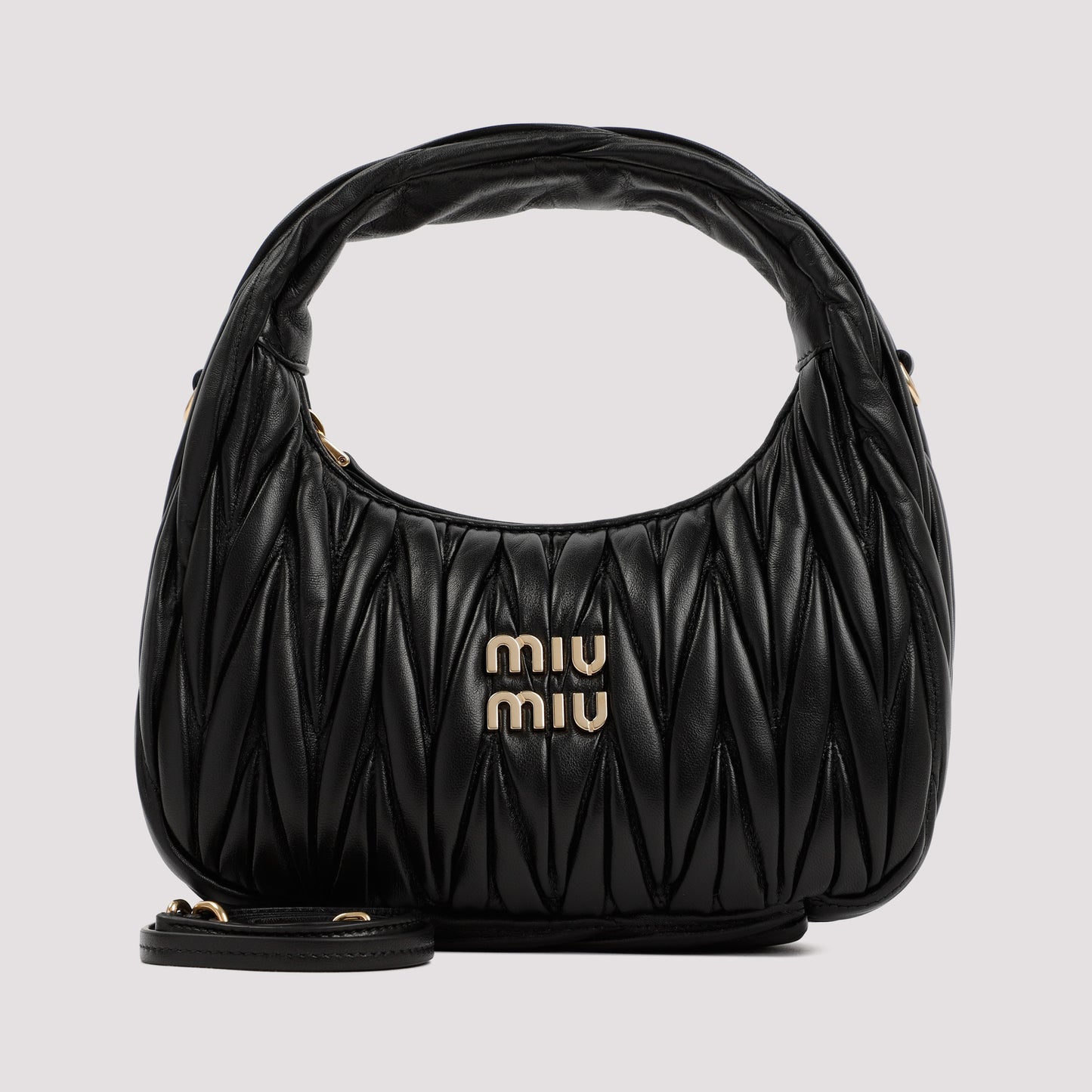 Miu Miu Wander matelassé hobo bag