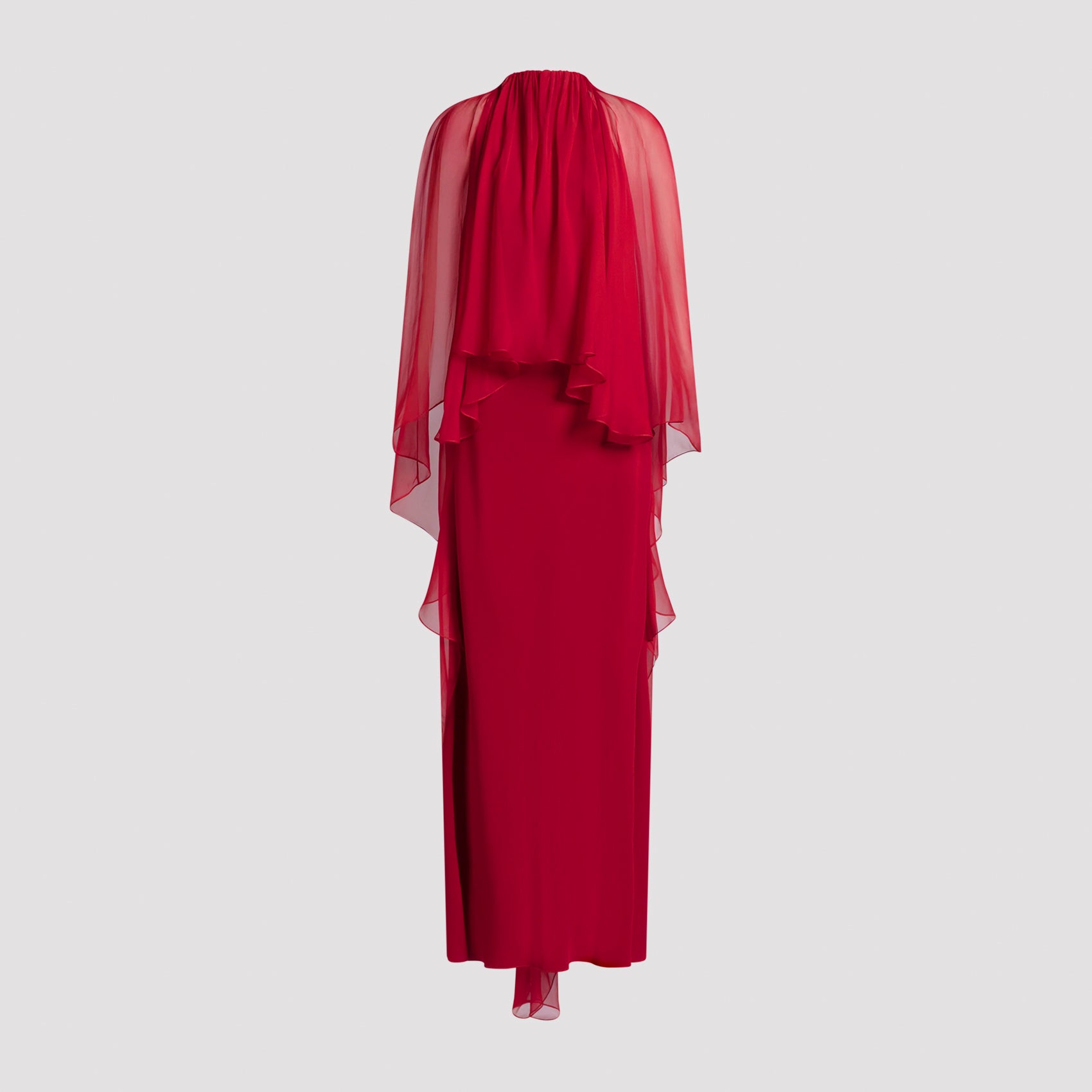 Alberta Ferretti Enver Satin Long Dress