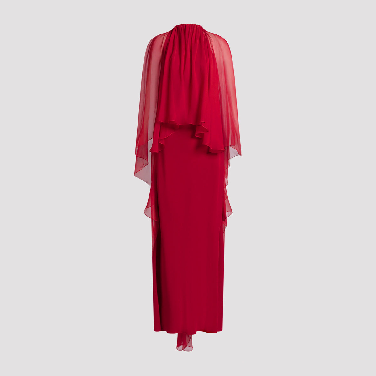 Alberta Ferretti Enver Satin Long Dress