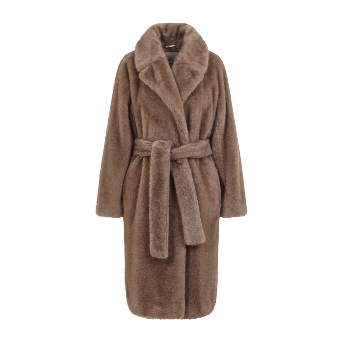 Max Mara`s Miss Faux Fur Long Coat
