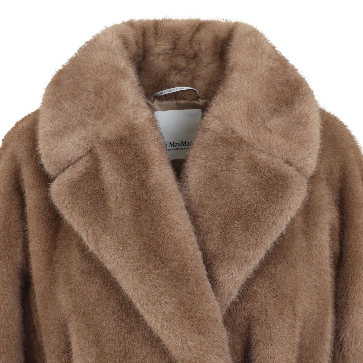 Max Mara`s Miss Faux Fur Long Coat