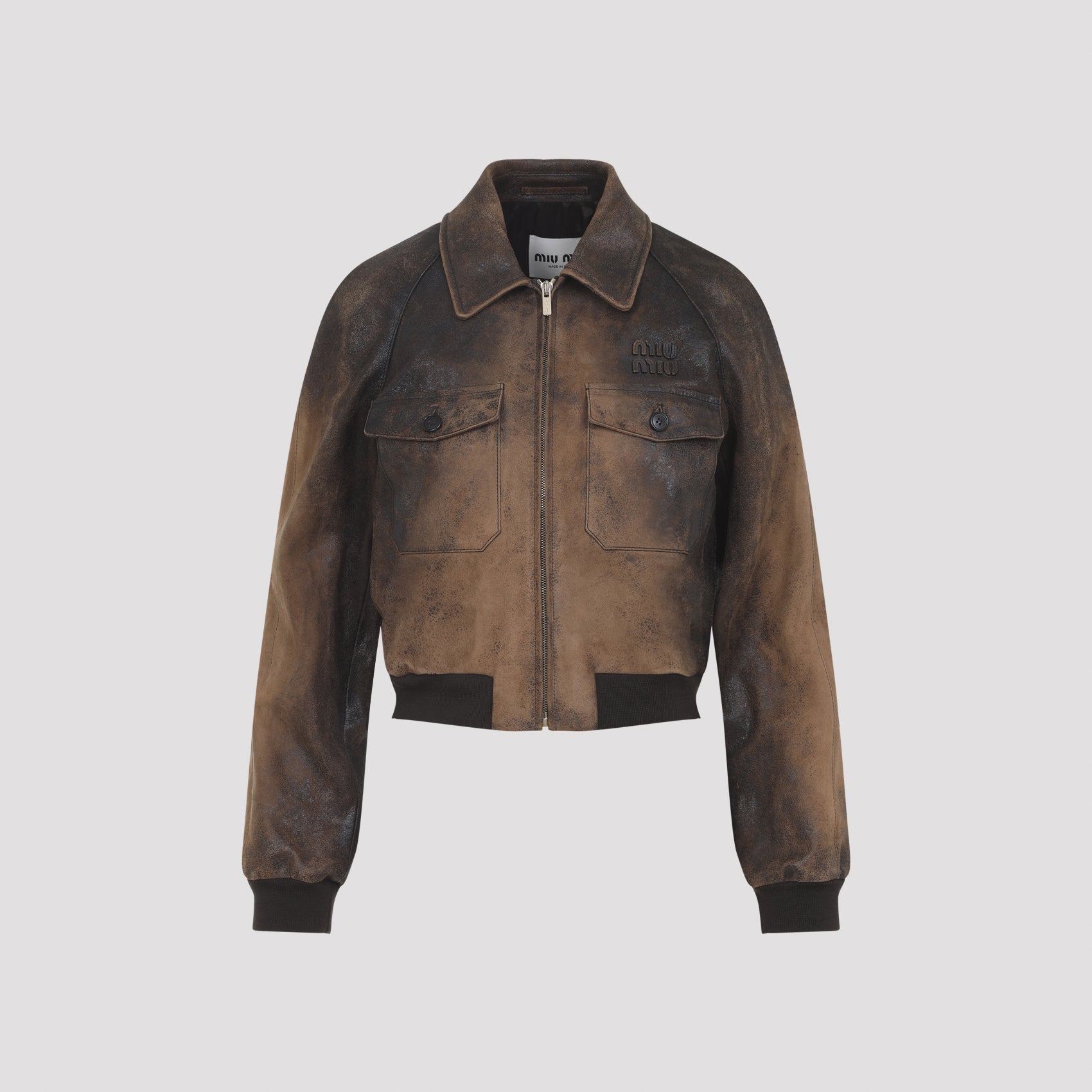 Miu Miu Lamb Leather Jacket