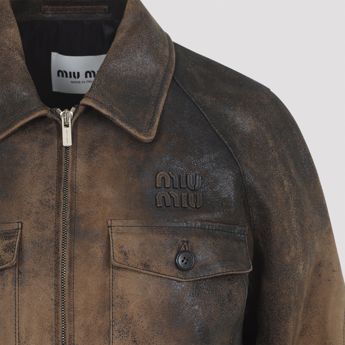 Miu Miu Lamb Leather Jacket