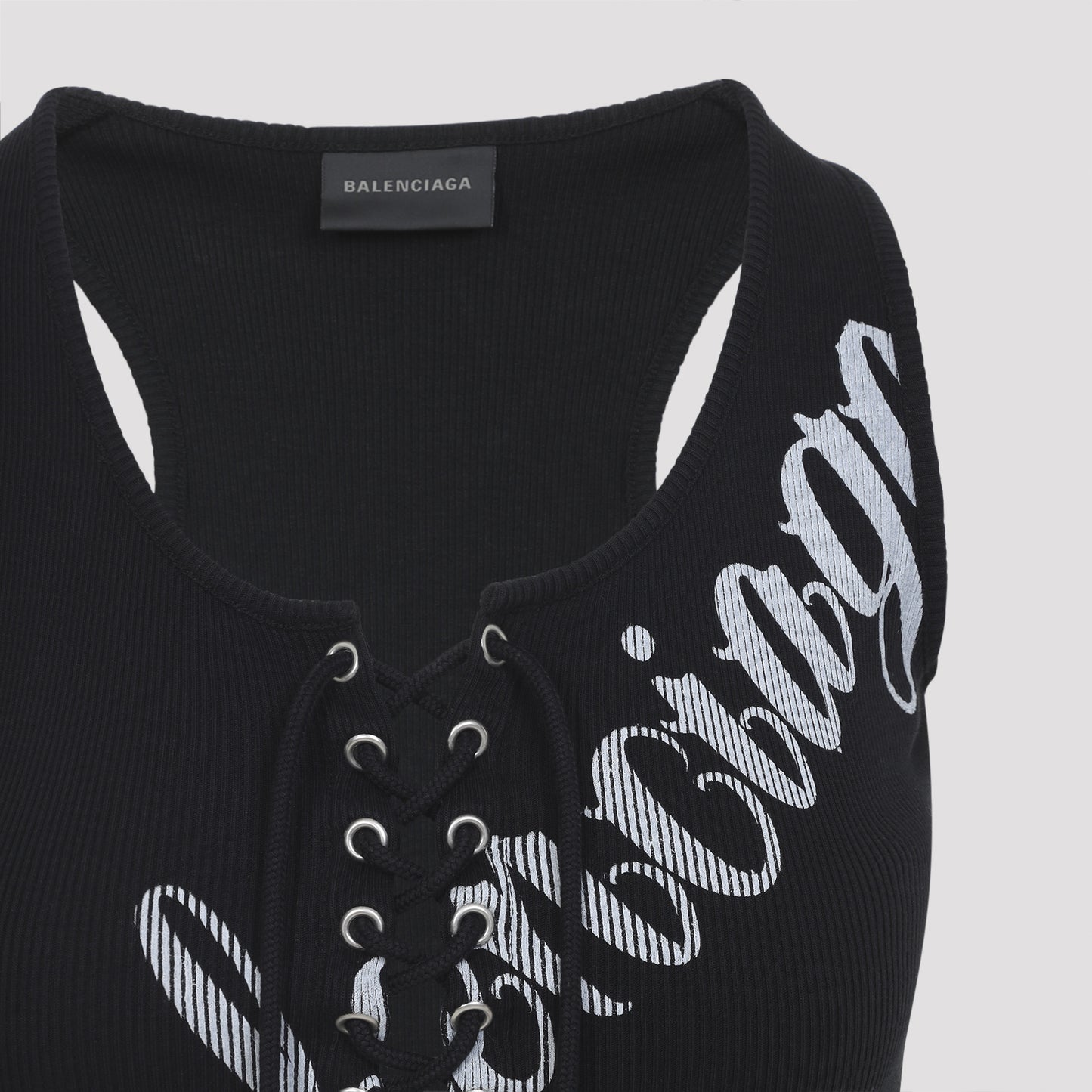 Balenciaga Lace Up Top