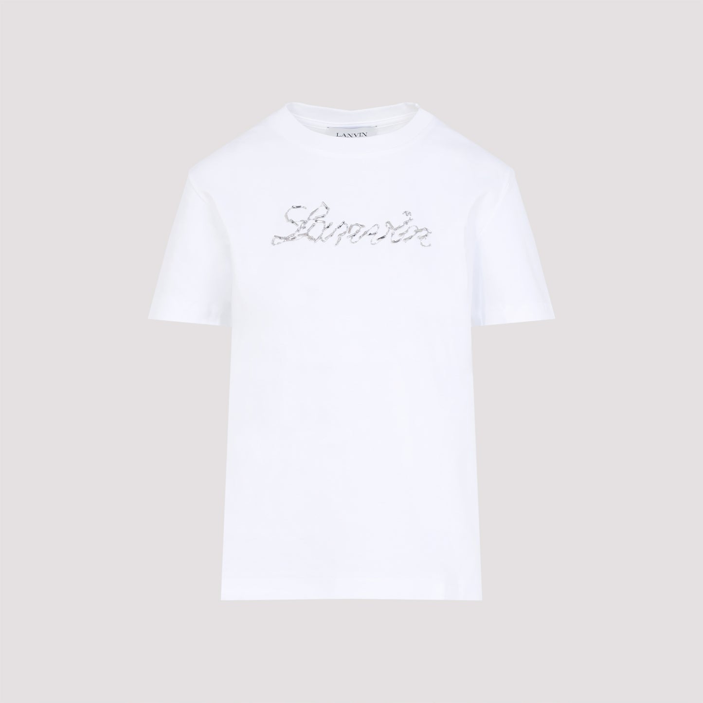 Lanvin Embroidered Script Logo T-shirt