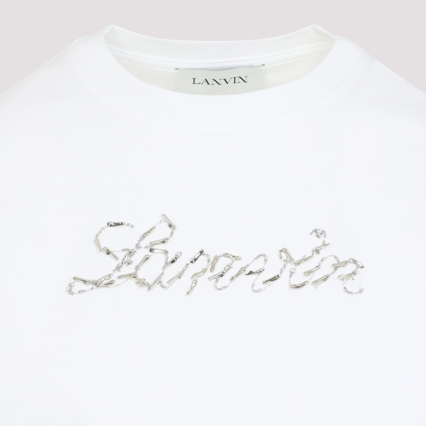 Lanvin Embroidered Script Logo T-shirt