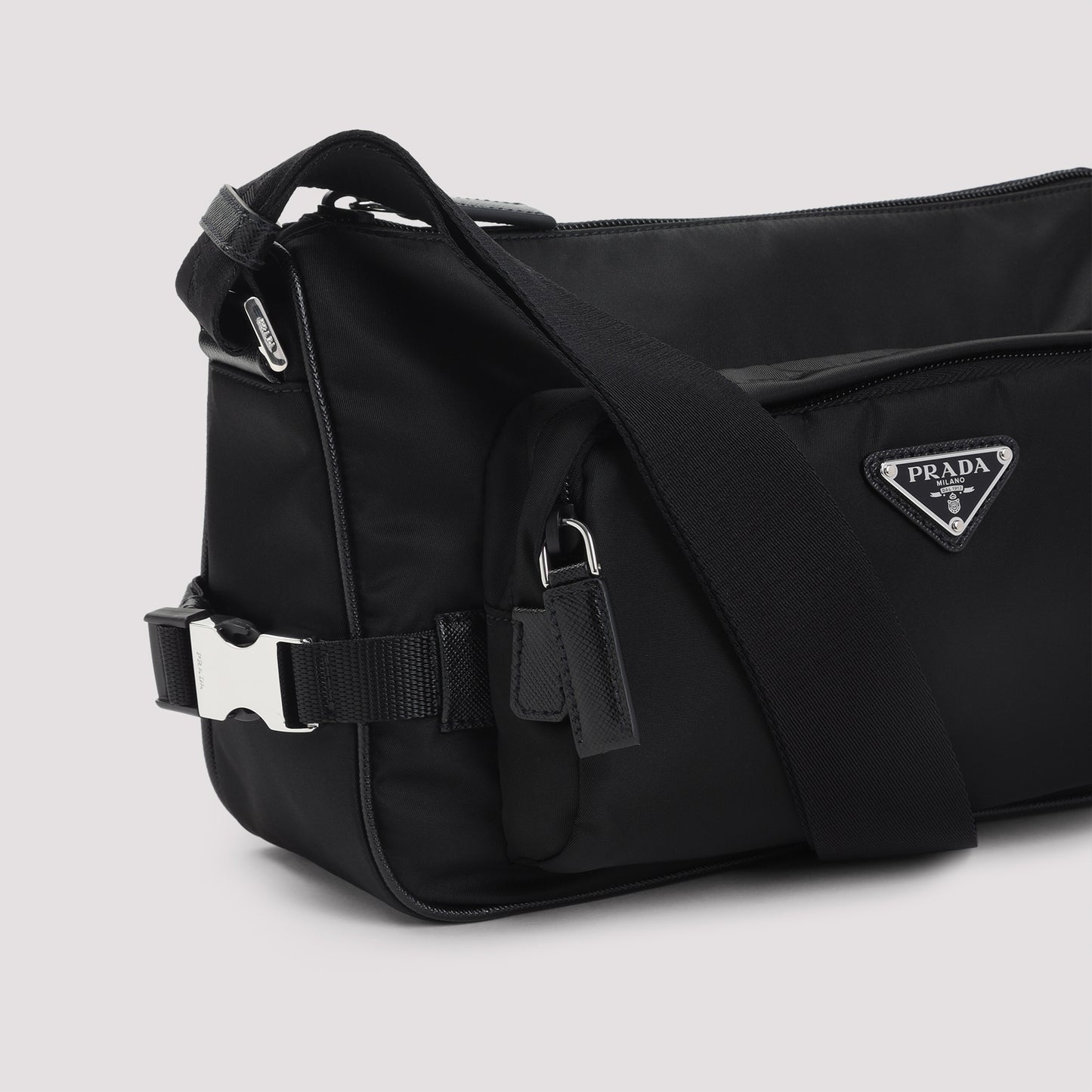 Prada Re-Nylon and leather shoulder bag