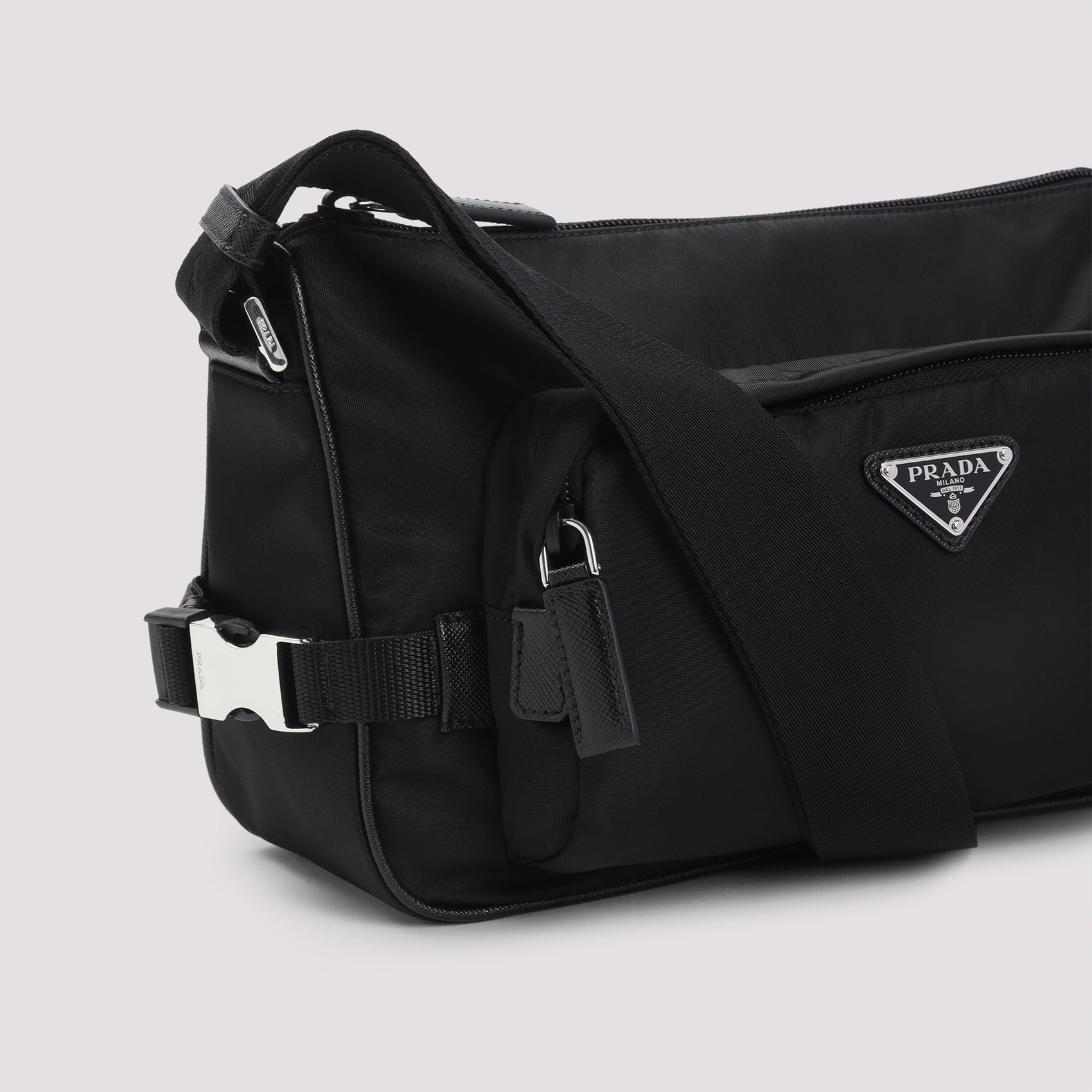 Prada Re-Nylon and leather shoulder bag