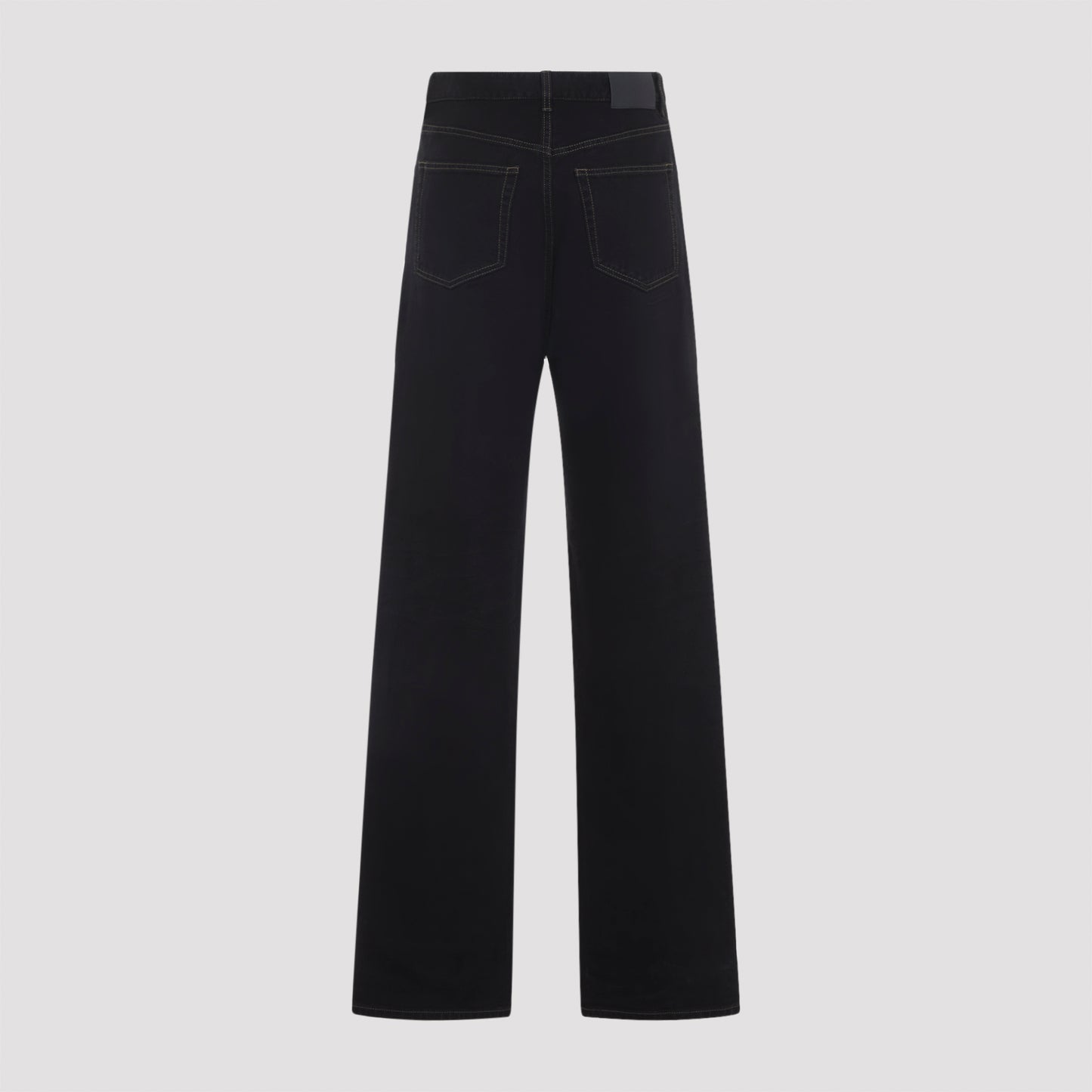 Saint Laurent V-Waist Long Baggy Jeans