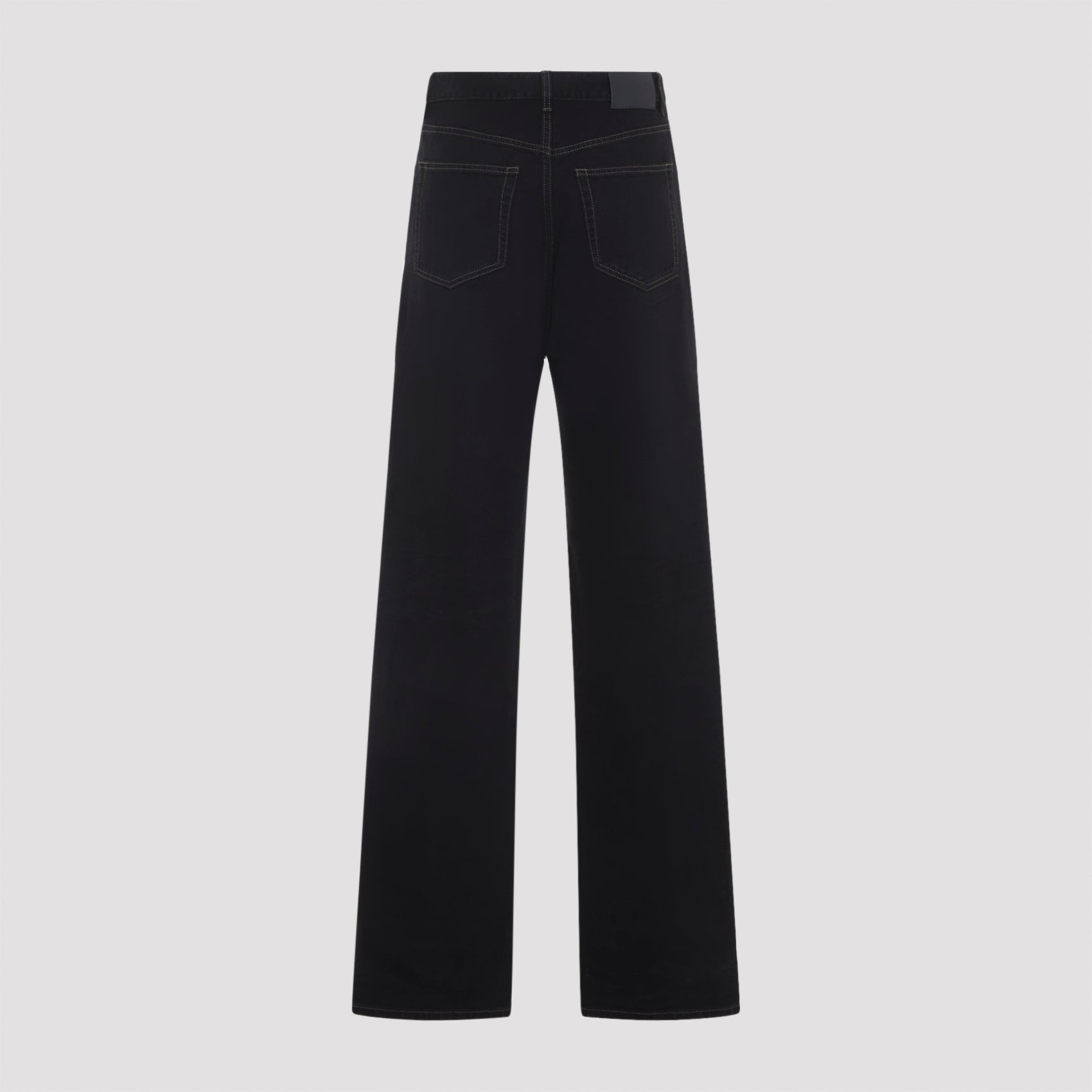 Saint Laurent V-Waist Long Baggy Jeans