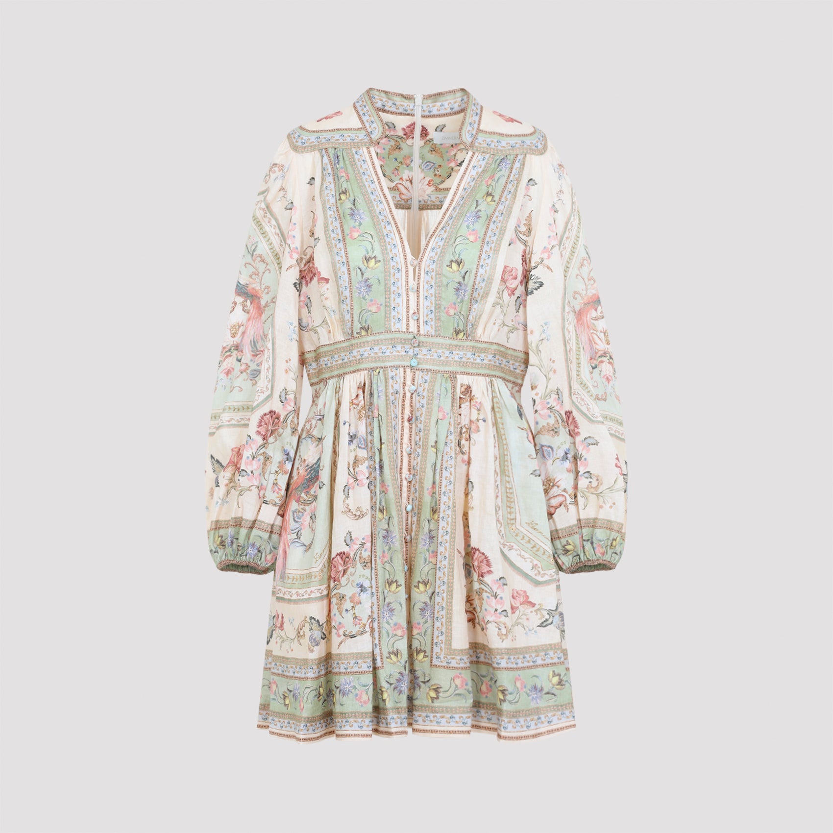 Zimmermann Roselight Plunge Mini Dress