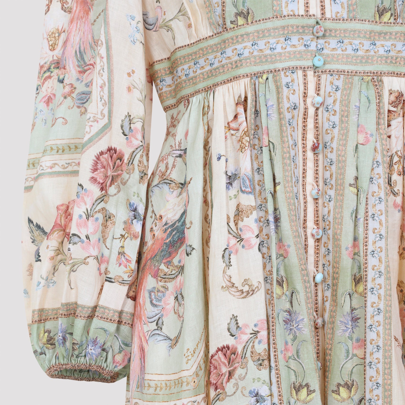 Zimmermann Roselight Plunge Mini Dress