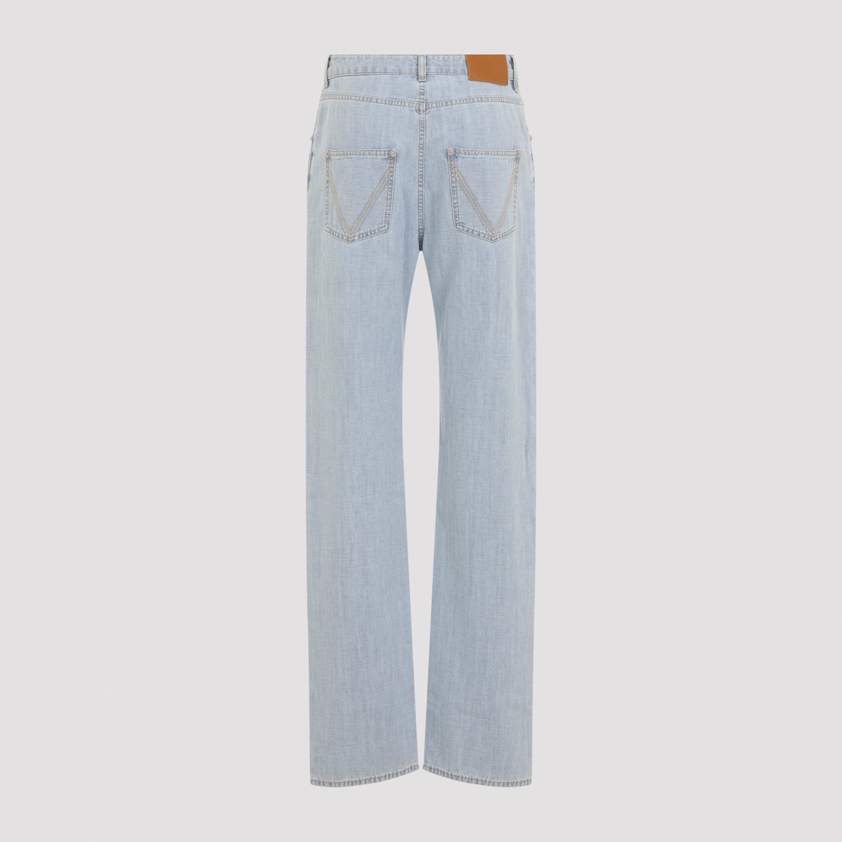 Bottega Veneta Chambray Straight Pants