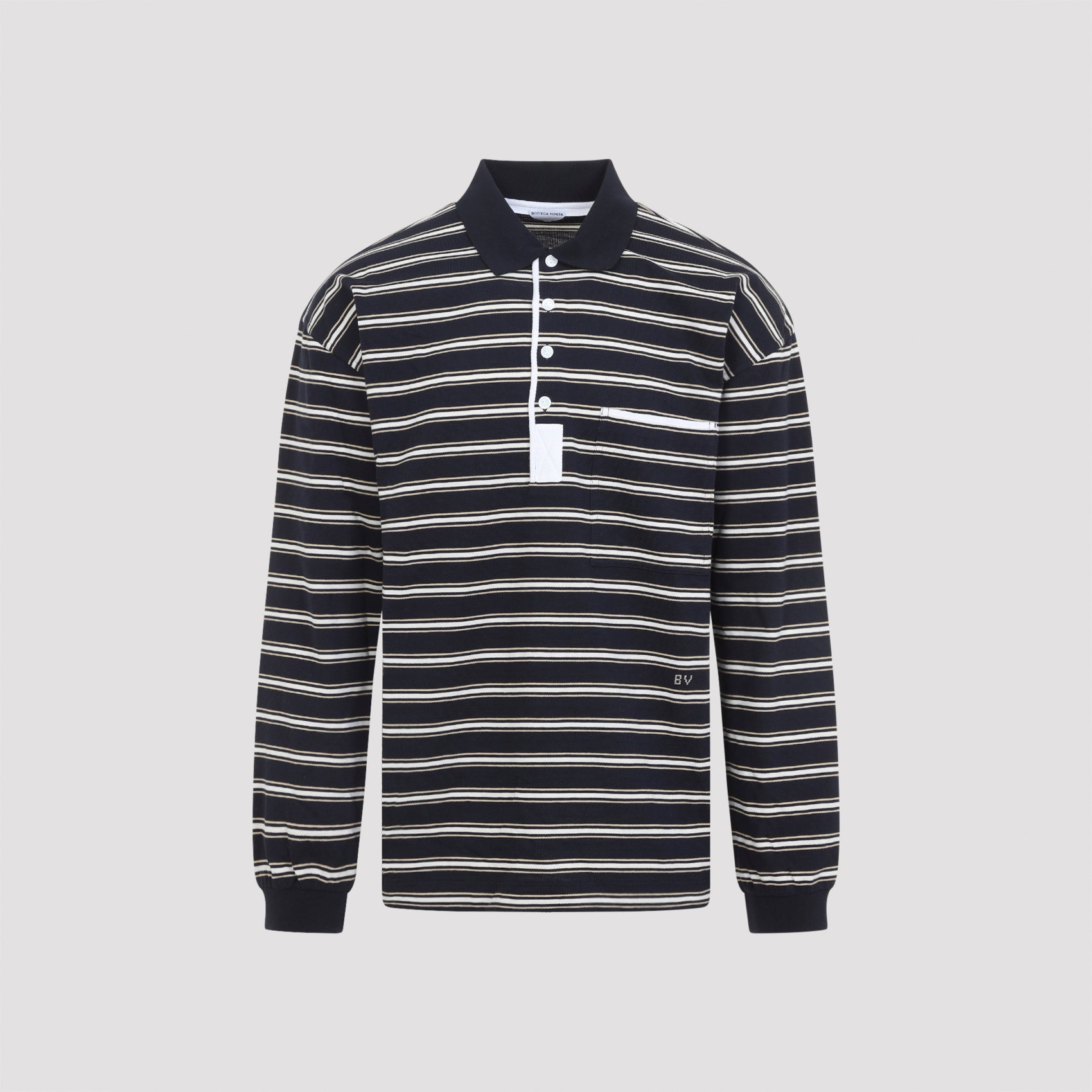 Bottega Veneta Stripes Piquet Polo