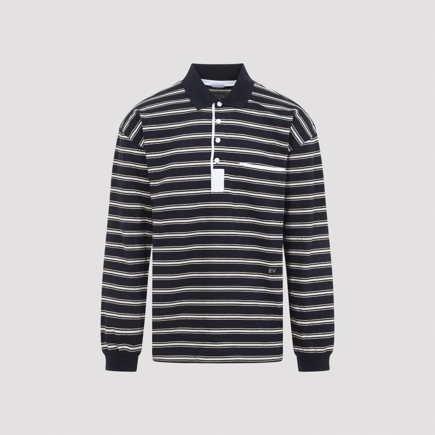 Bottega Veneta Stripes Piquet Polo